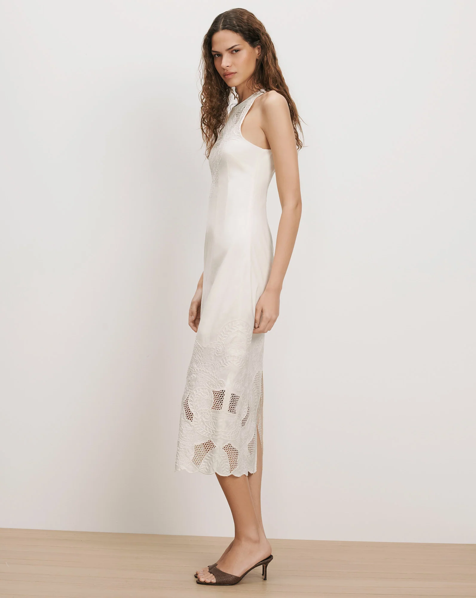 Upten Eyelet Midi Dress