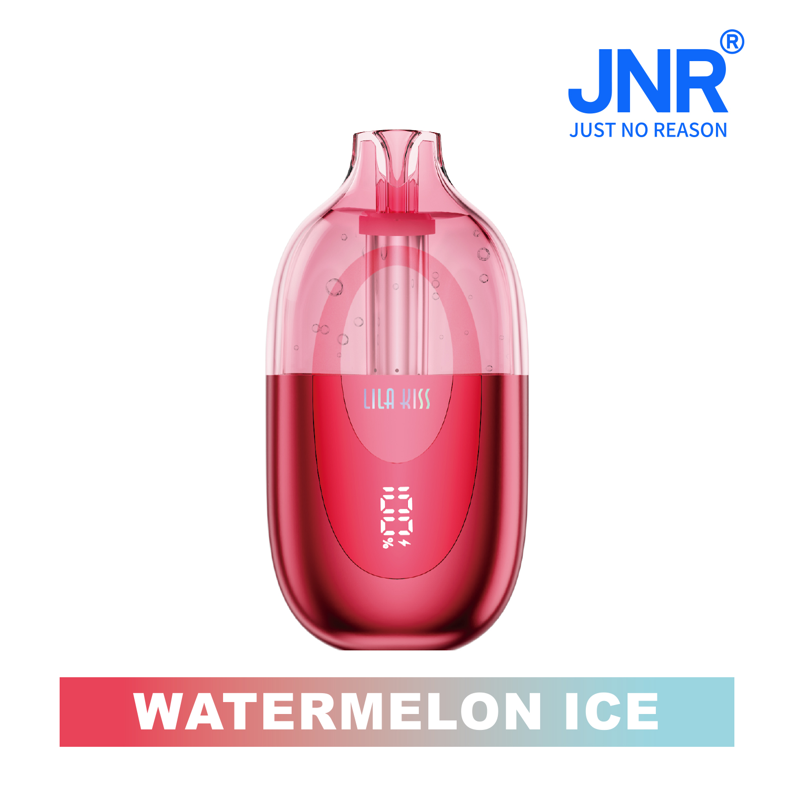 （NEW）JNR Lila Kiss 60K  Puffs Prefilled Vape |  Rechargeable Transparent Pod Tank
