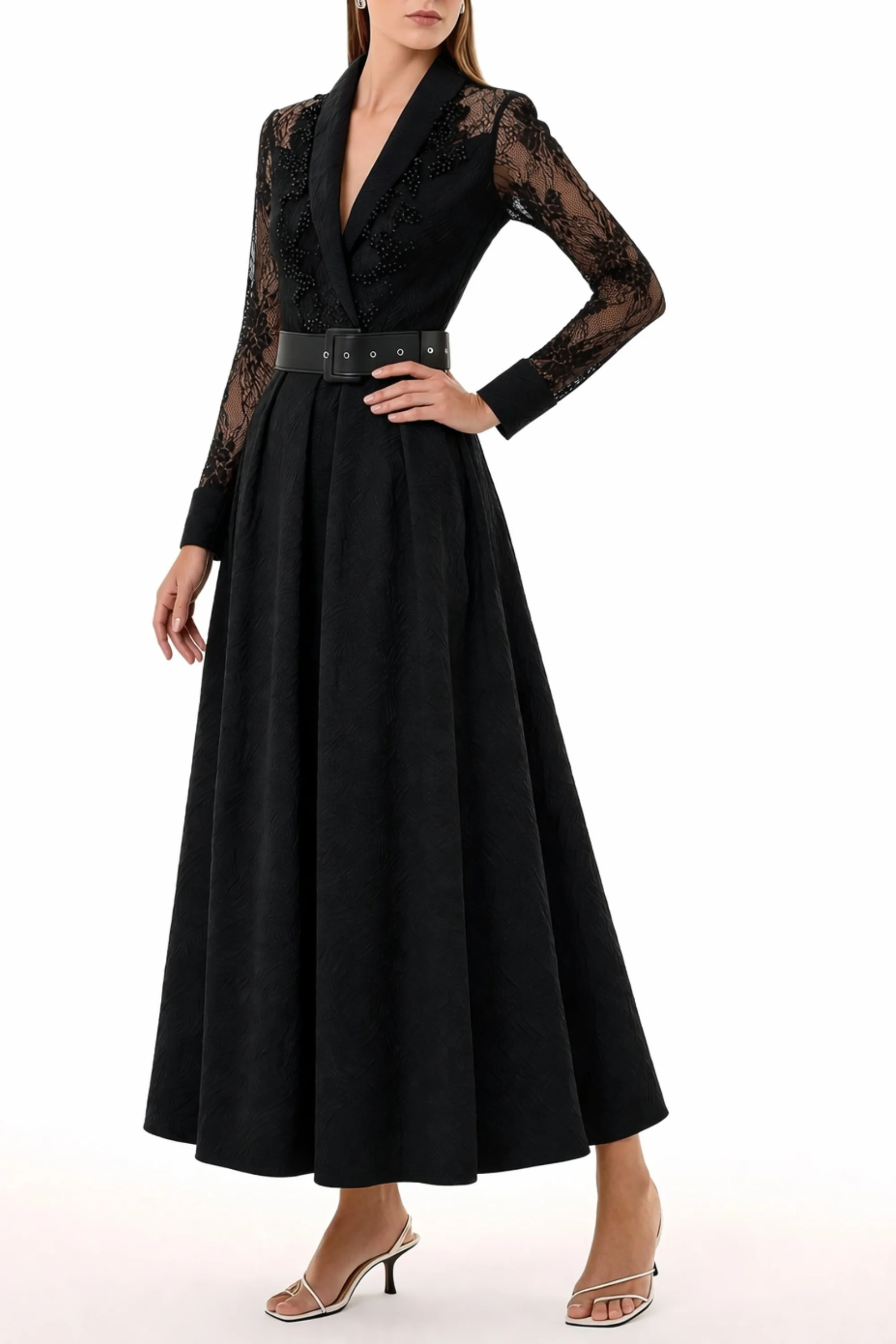 Dahlia Sheer Beaded dress