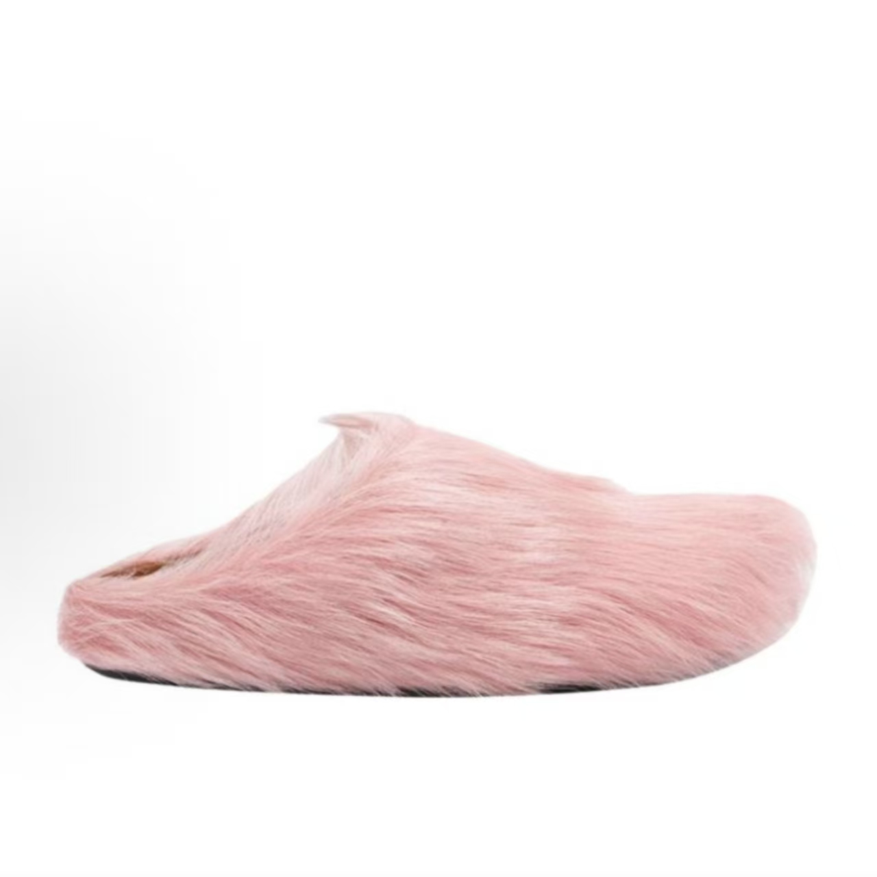 Marni Fussbett Sabot Pink Calf Hair Slippers