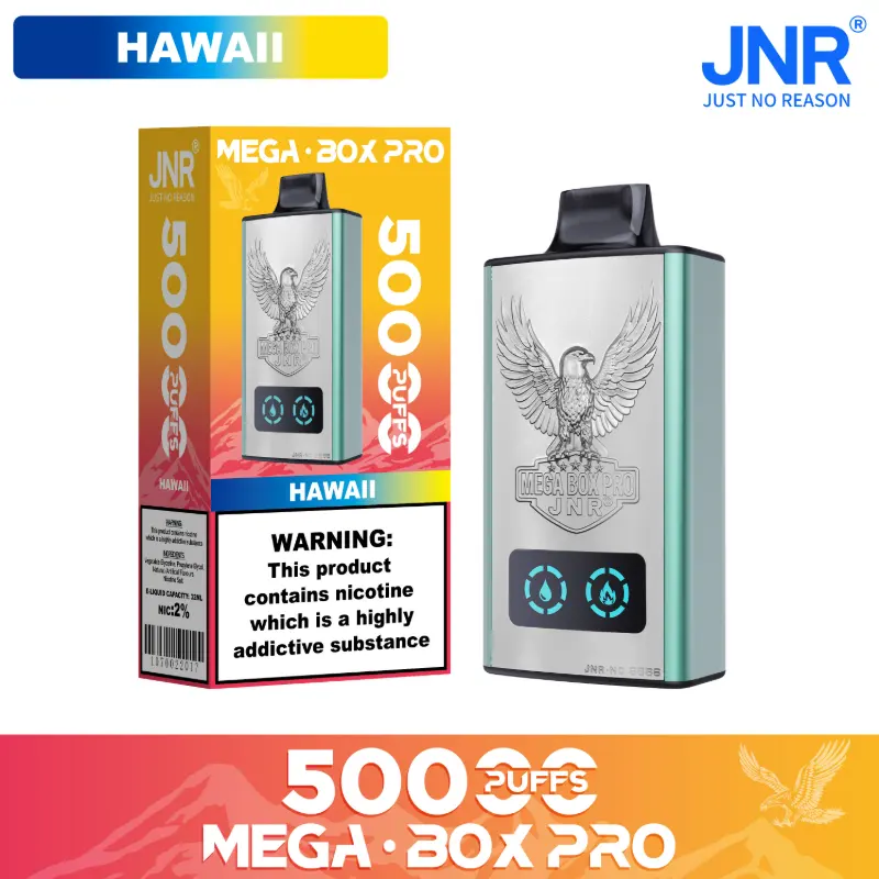 JNR - Mega Box Pro - 50K Puffs - Disposable Vape - Hawaii