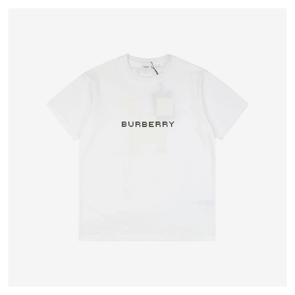 BBry Pixel B Logo Print T-Shirt (Black/White)