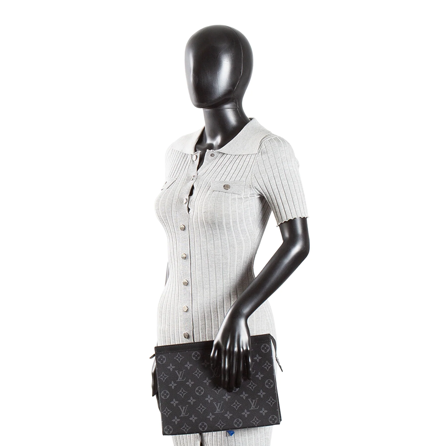 LOUIS VUITTON Monogram Eclipse Voyage Pochette