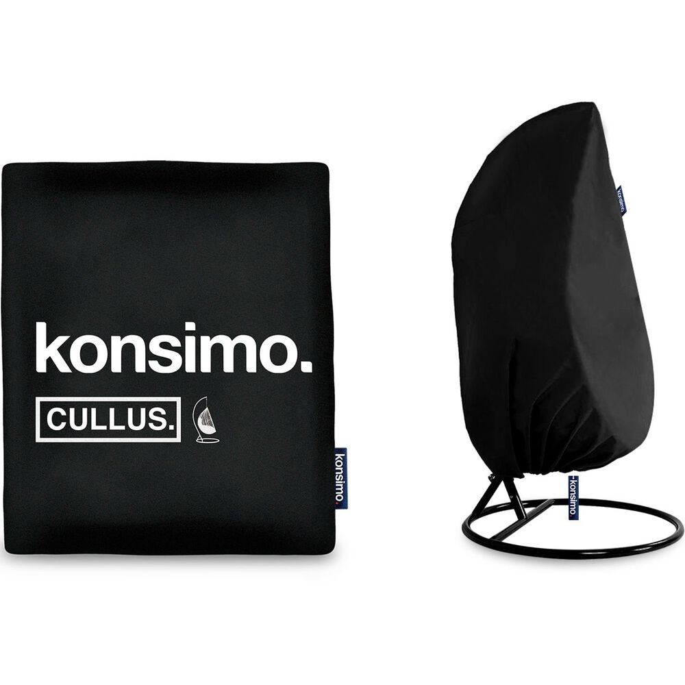 KONSIMO Pokrowiec na fotel wiszący CULLUS, jednoosobowy, czarny