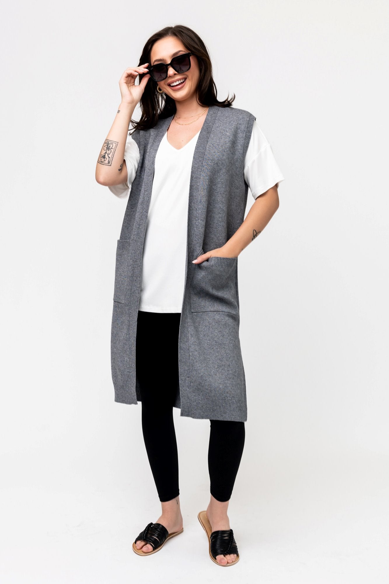 ‌Breeze Drape V-Neck Slouch Top