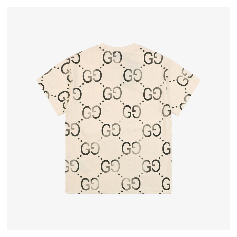 G Gradient Double-G Print T-Shirt Beige