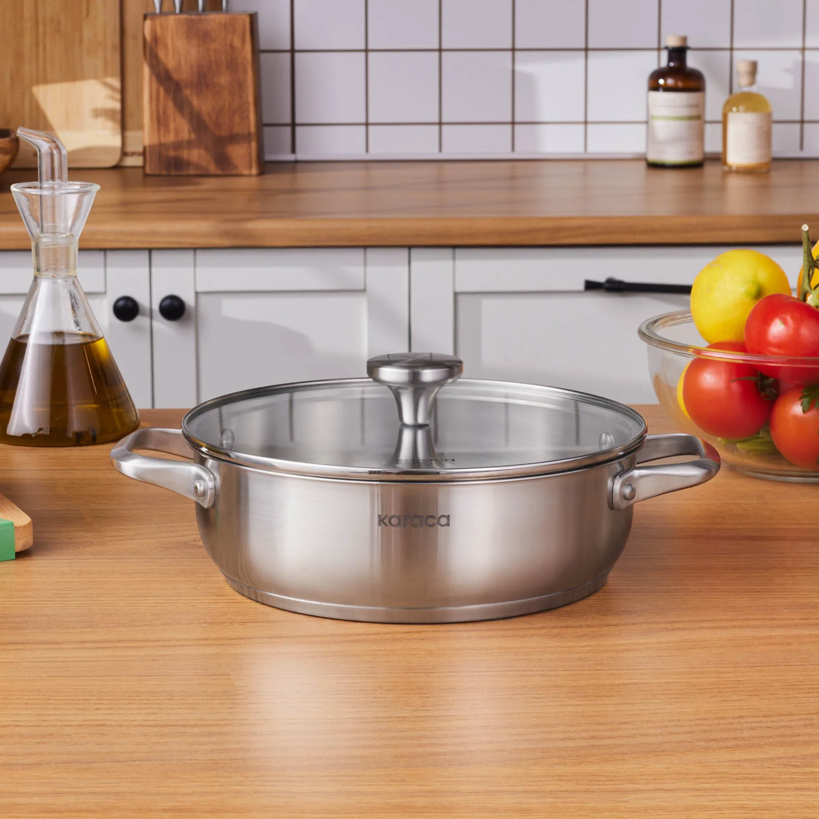 Karaca Elite, Casserole en Acier, 24cm, 3L