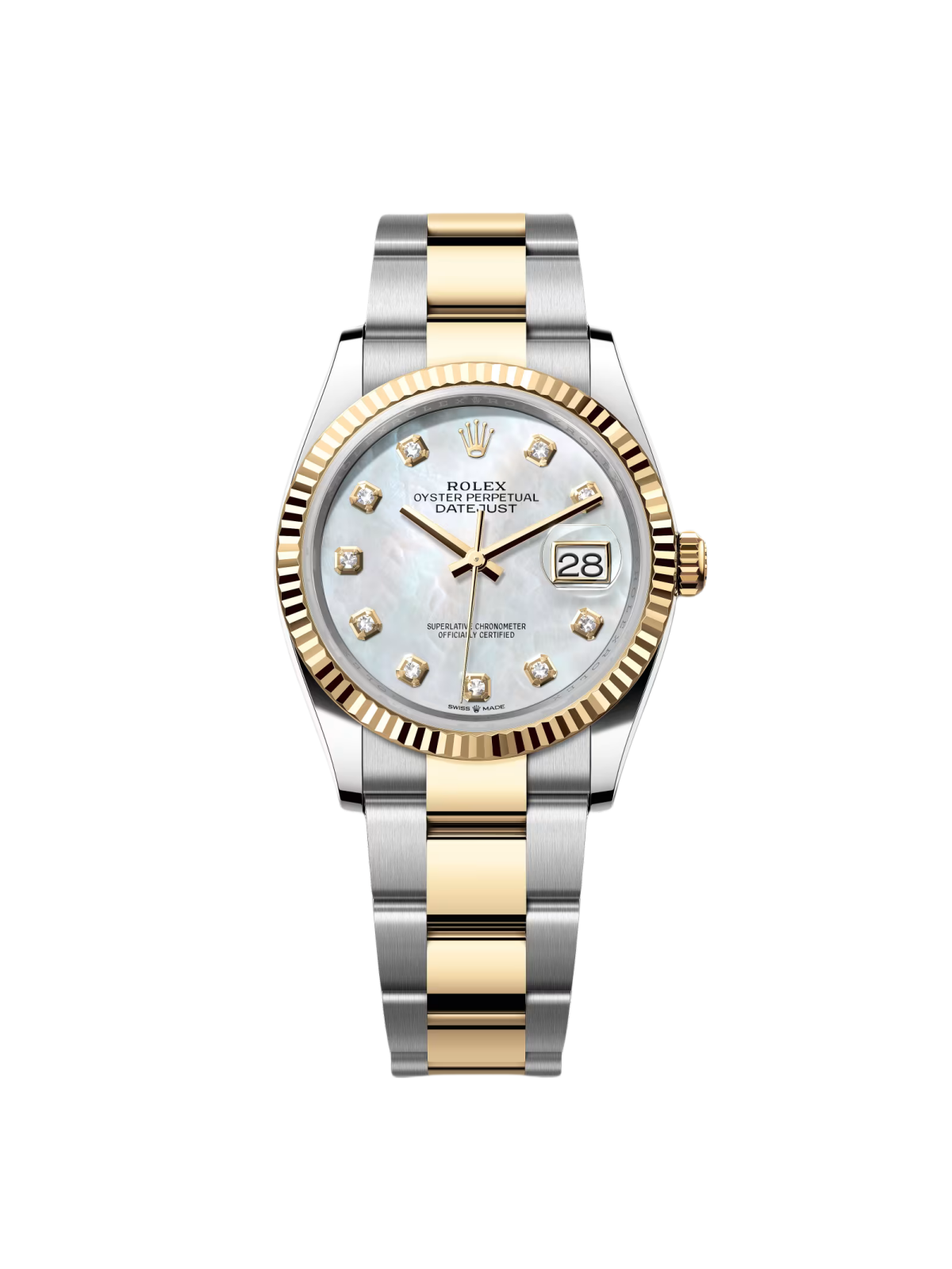 [2026 Mirror Grade]RLX  Datejust 36mm 126233 MOP Diamond Dial Jubilee Two-Tone Bracelet Watch