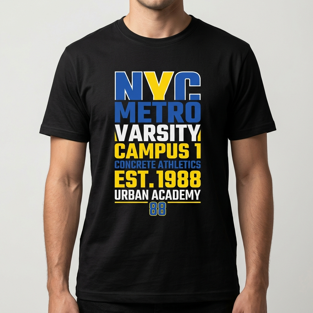 City Varsity Tee, Vintage Athletic Graphic T-Shirt, Unisex Streetwear Shirt CityTee2