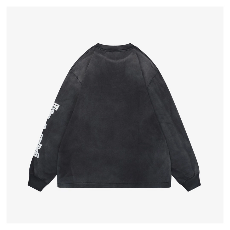 Saint Michael Baphomet Devil Graphic Distressed Shirt