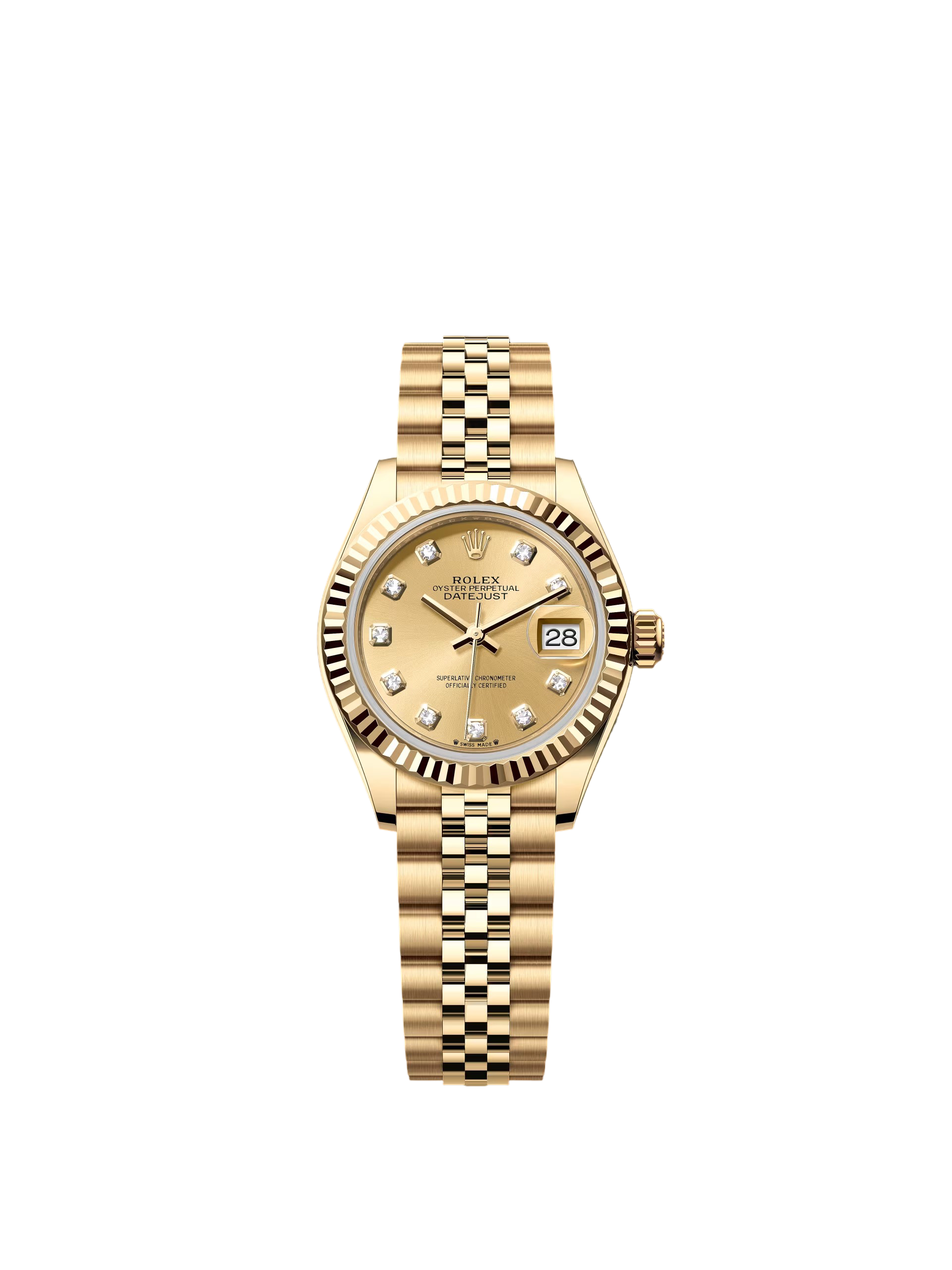 [2026 Mirror Grade]RLX Lady-Datejust 28mm 279178 Champagne Diamonds Dial