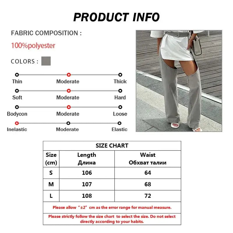 Trendy Street Designer High-waisted Loose Pants