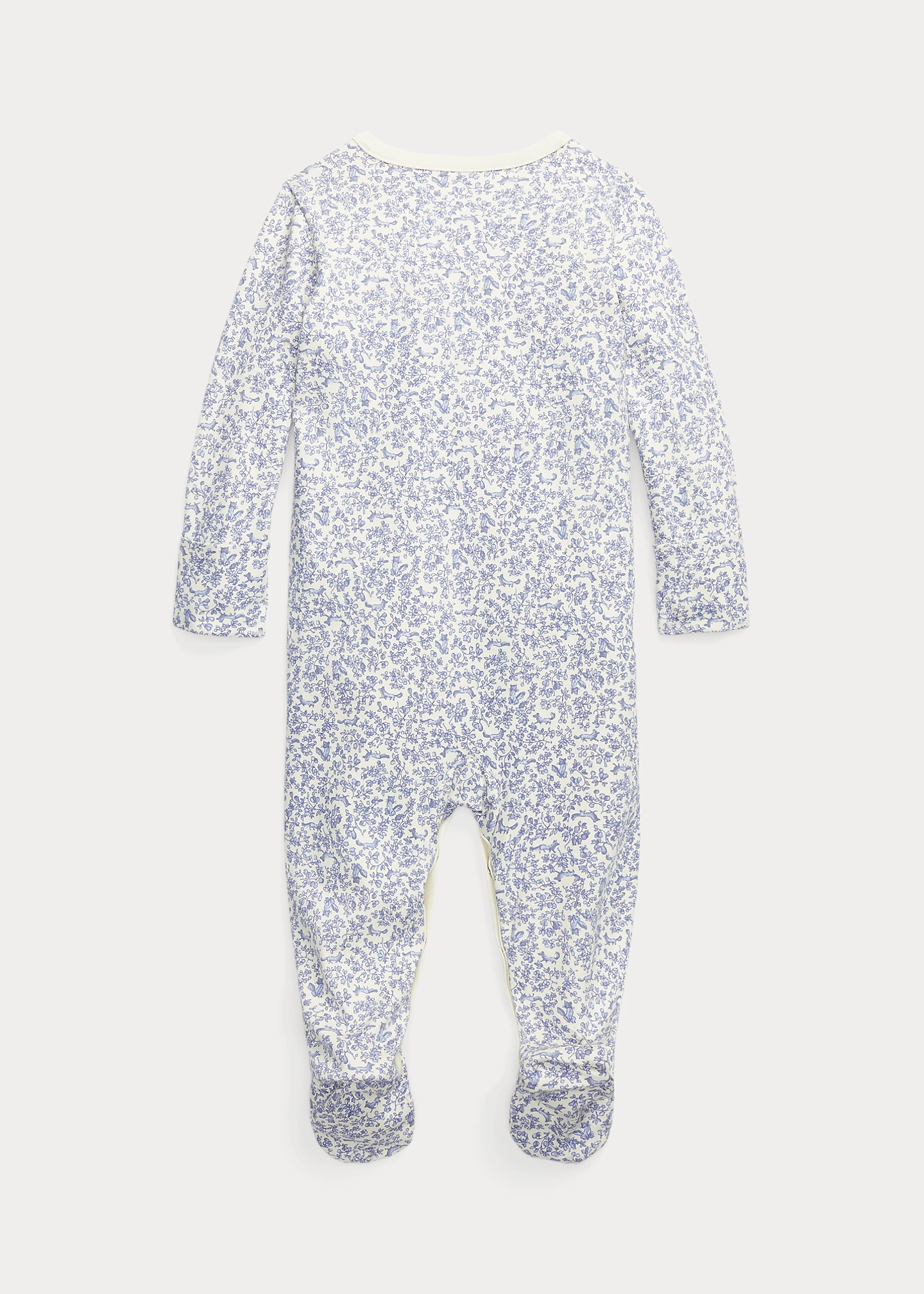 Fox-Print Cotton Footed Coverall