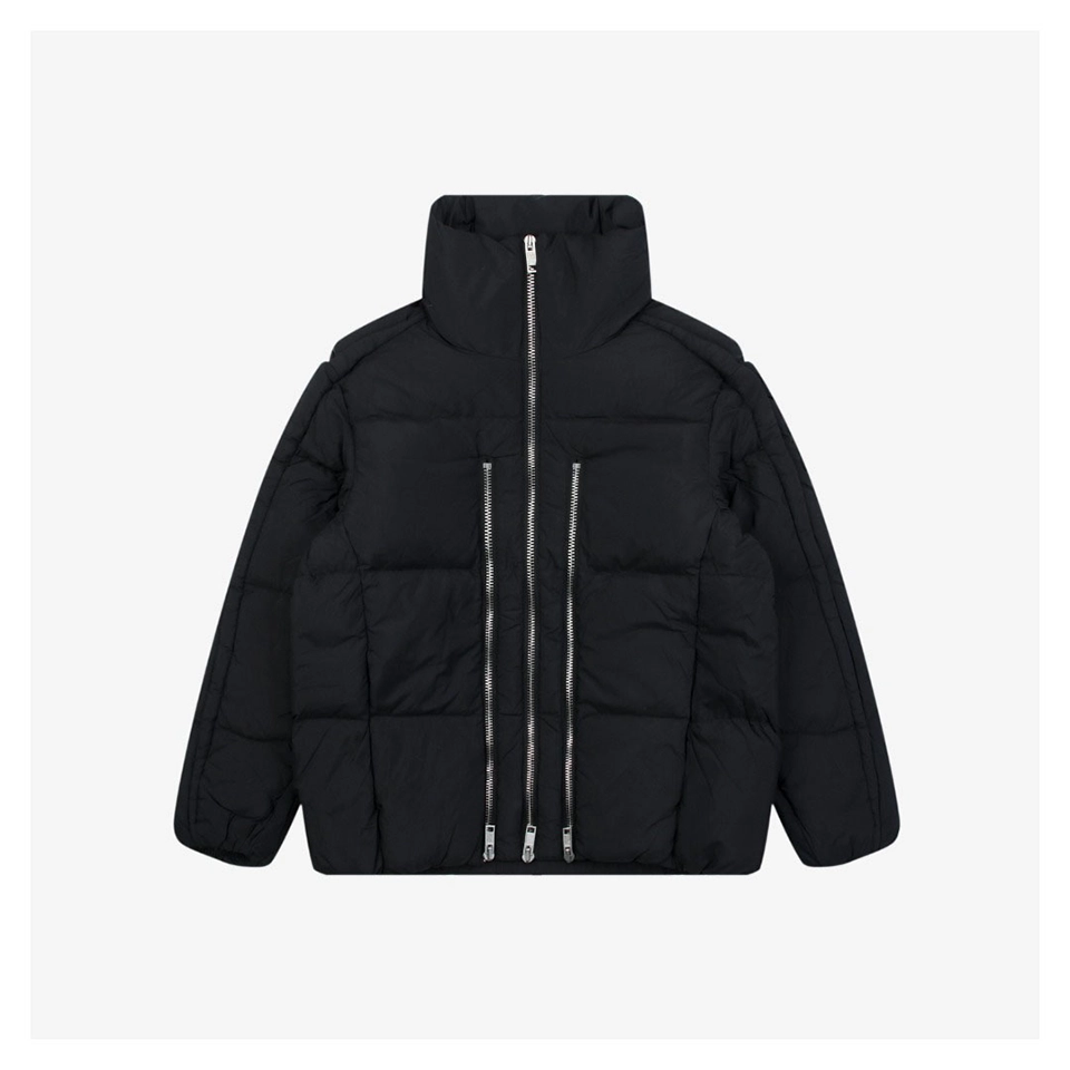 Mxxcler X Willow Smith Triple-Zip Down Jacket # MX-008 (White/Black)