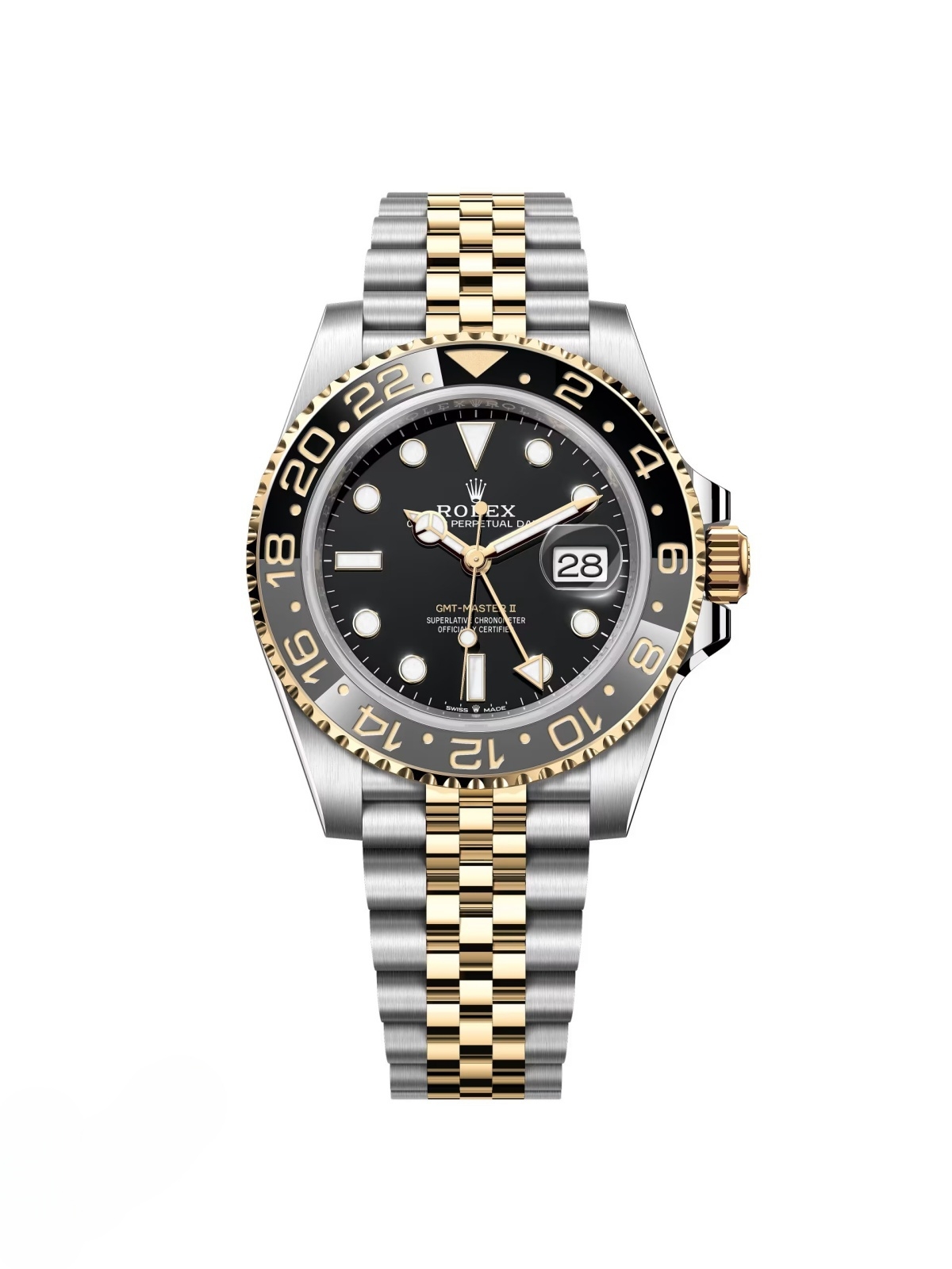 [2026 Mirror Grade]RLX GMT-Master II Two-Tone Black Jubilee 126713GRNR