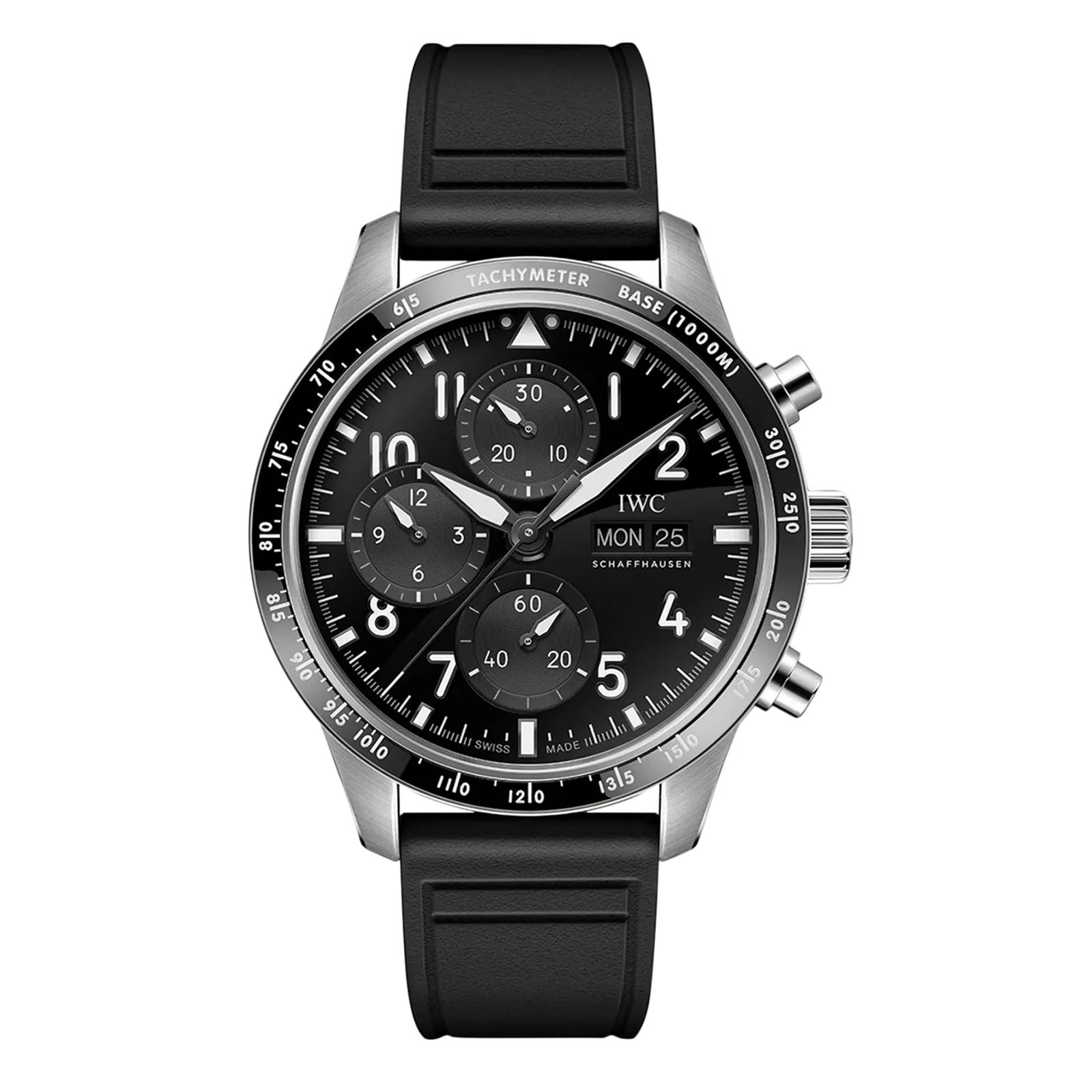 [2026 Mirror Grade]IWC Pilot Performance Chronograph 41mm AMG Mens Watch Black Rubber IW388305