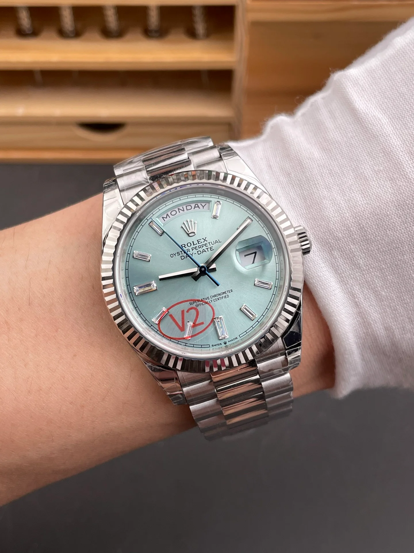 Ice Blue Day-Date