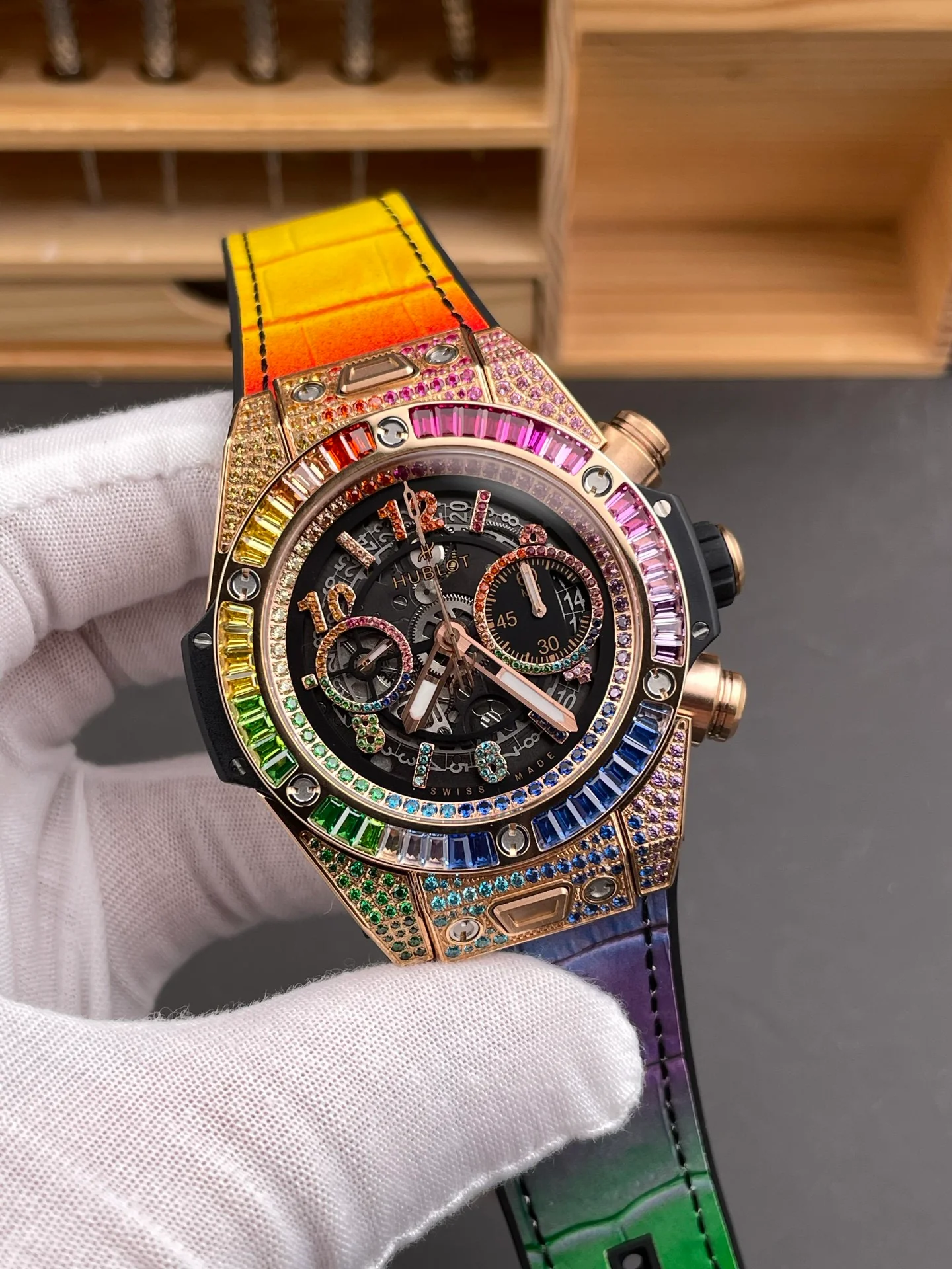 Big Bang Rainbow Diamond Chronograph