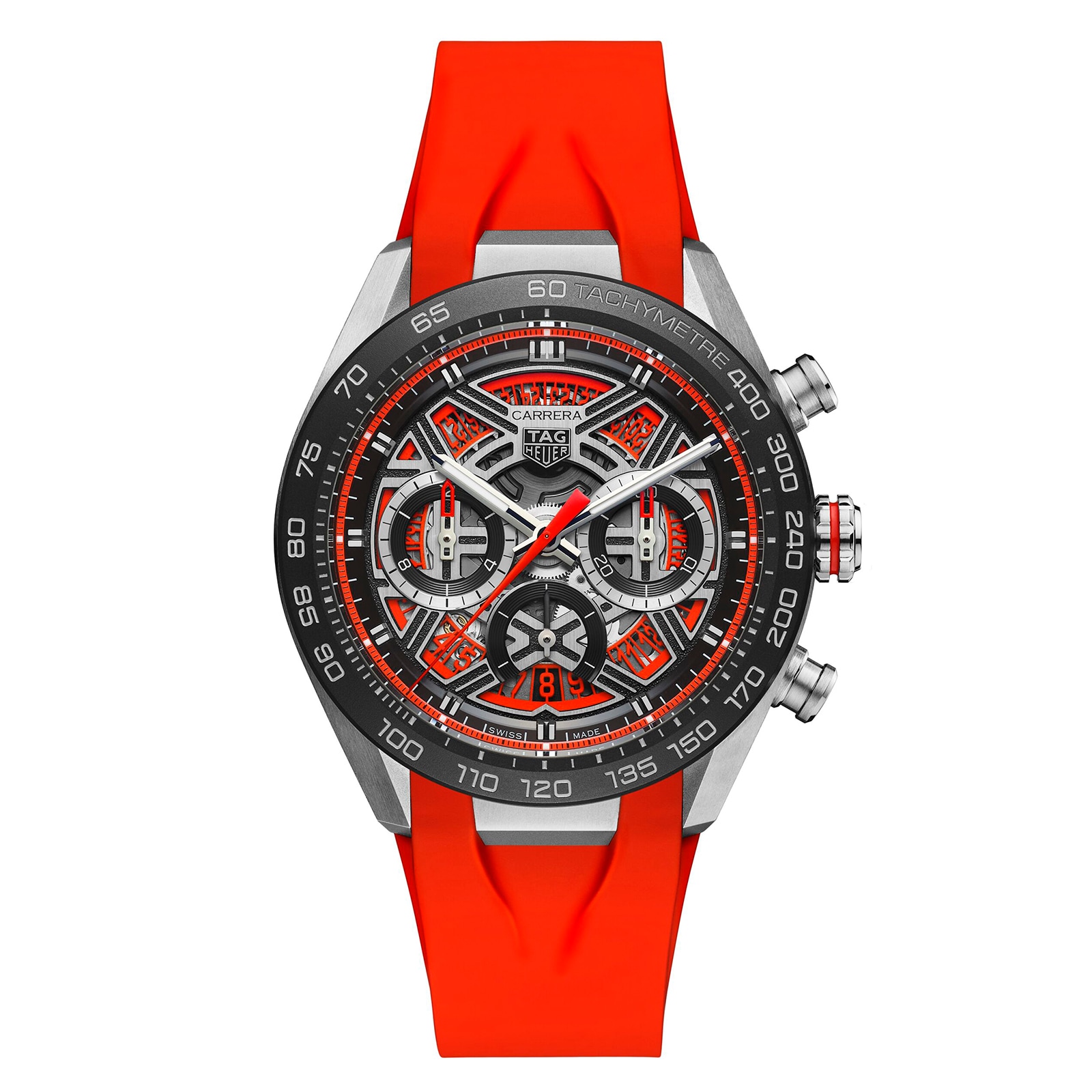 [2026 Mirror Grade]TAG Heuer Carrera Chronograph Extreme Sport 44mm Mens Watch Red CBU2082.FT6275