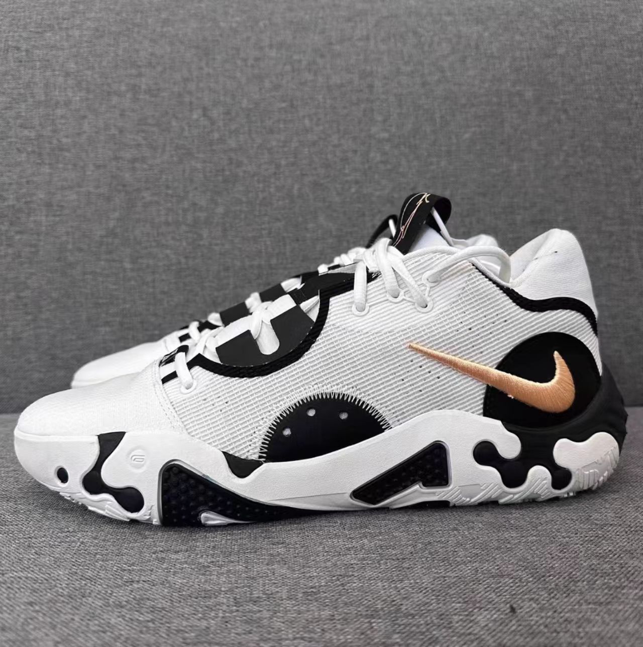 Nike PG 6 EP White Black Metallic Gold