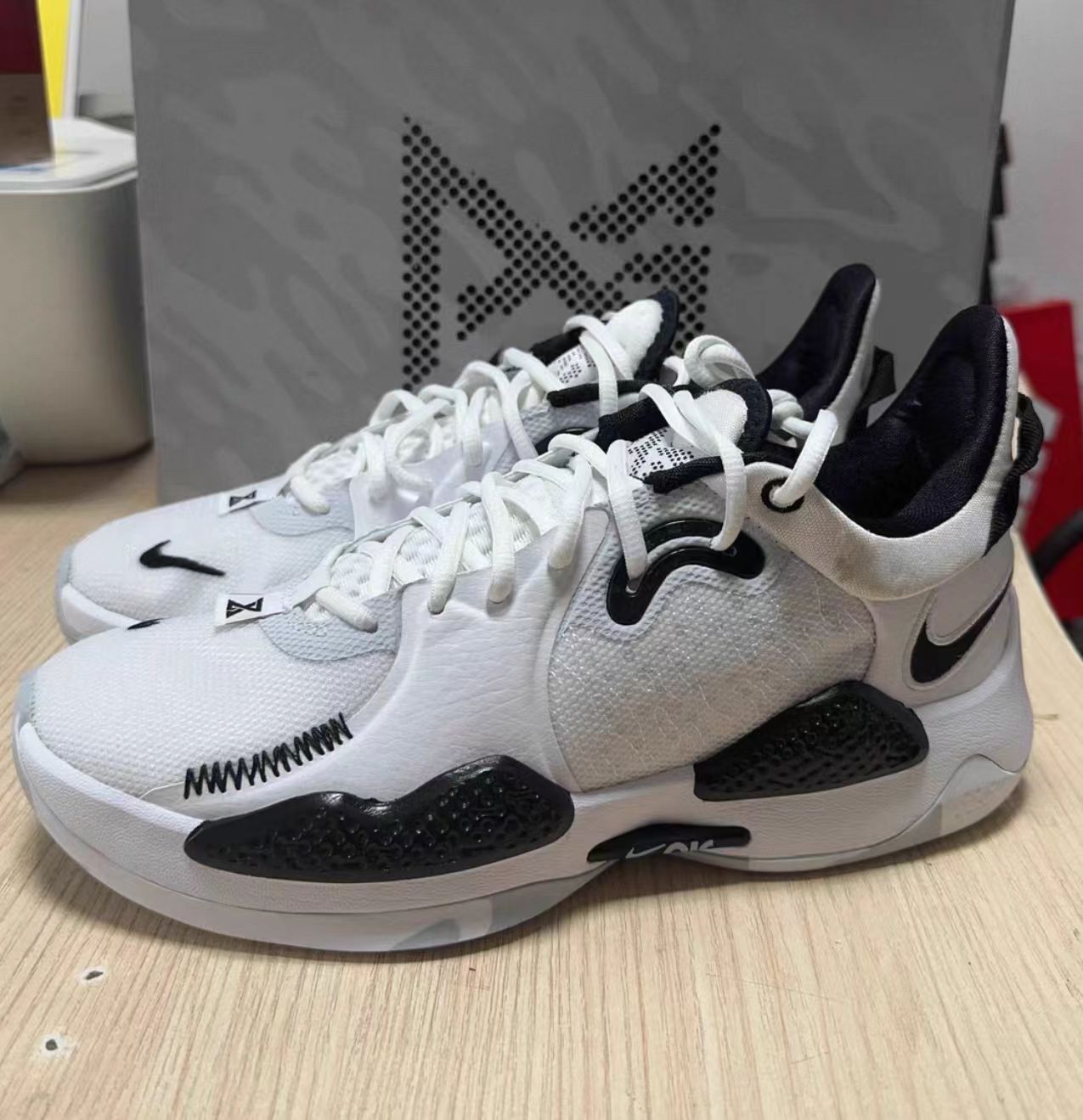 Nike PG 5 TB 'White Black'