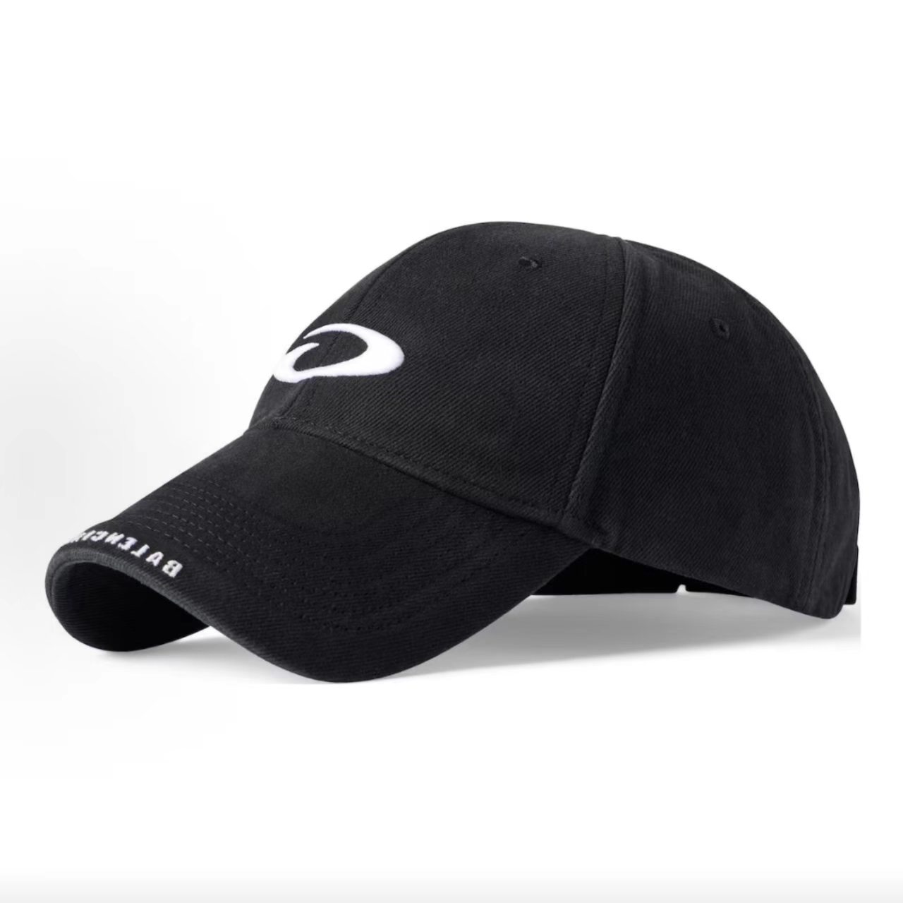 Balenciaga Loop Logo Black Baseball Cap