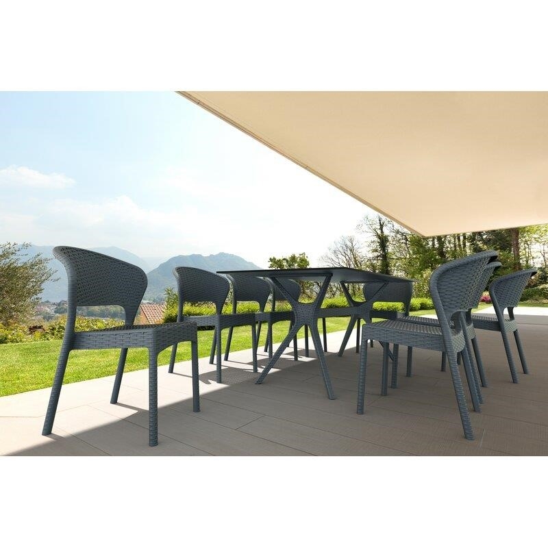 Vale Rectangular 8 - Person 71'' Long Dining Set