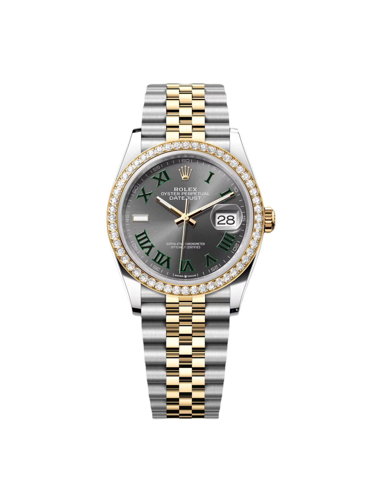 [2026 Mirror Grade]RLX  Datejust 36mm 126283 Wimbledon Slate Dial Jubilee Bracelet Watch