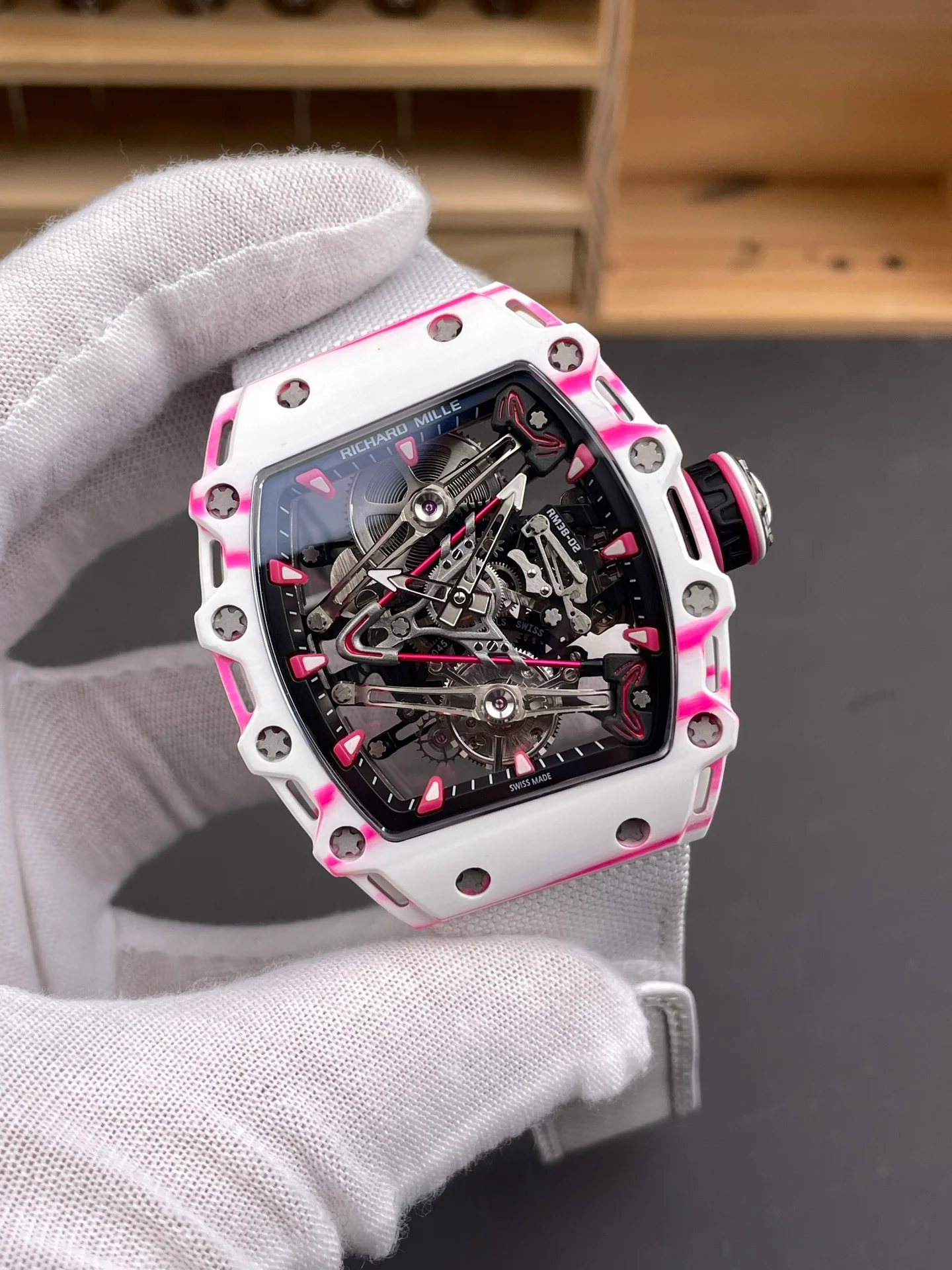 RM38-02 Carbon Fiber Pink