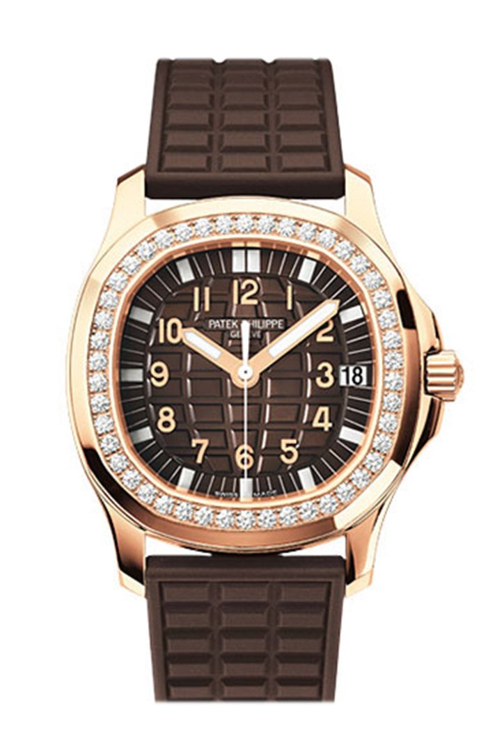 [2026 Mirror Grade]Patek Philippe Aquanaut Luce Automatic Diamond Brown Dial Ladies Watch 5068R-001