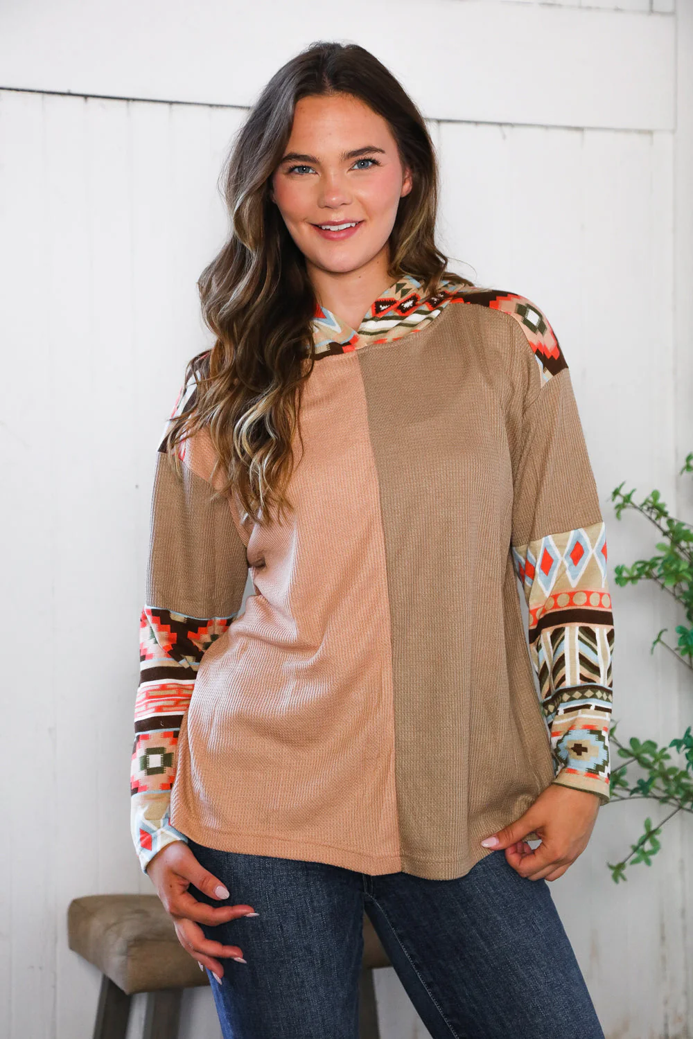 Meet Me At the Farmers Market Tribal Hoodie (Open Pack)