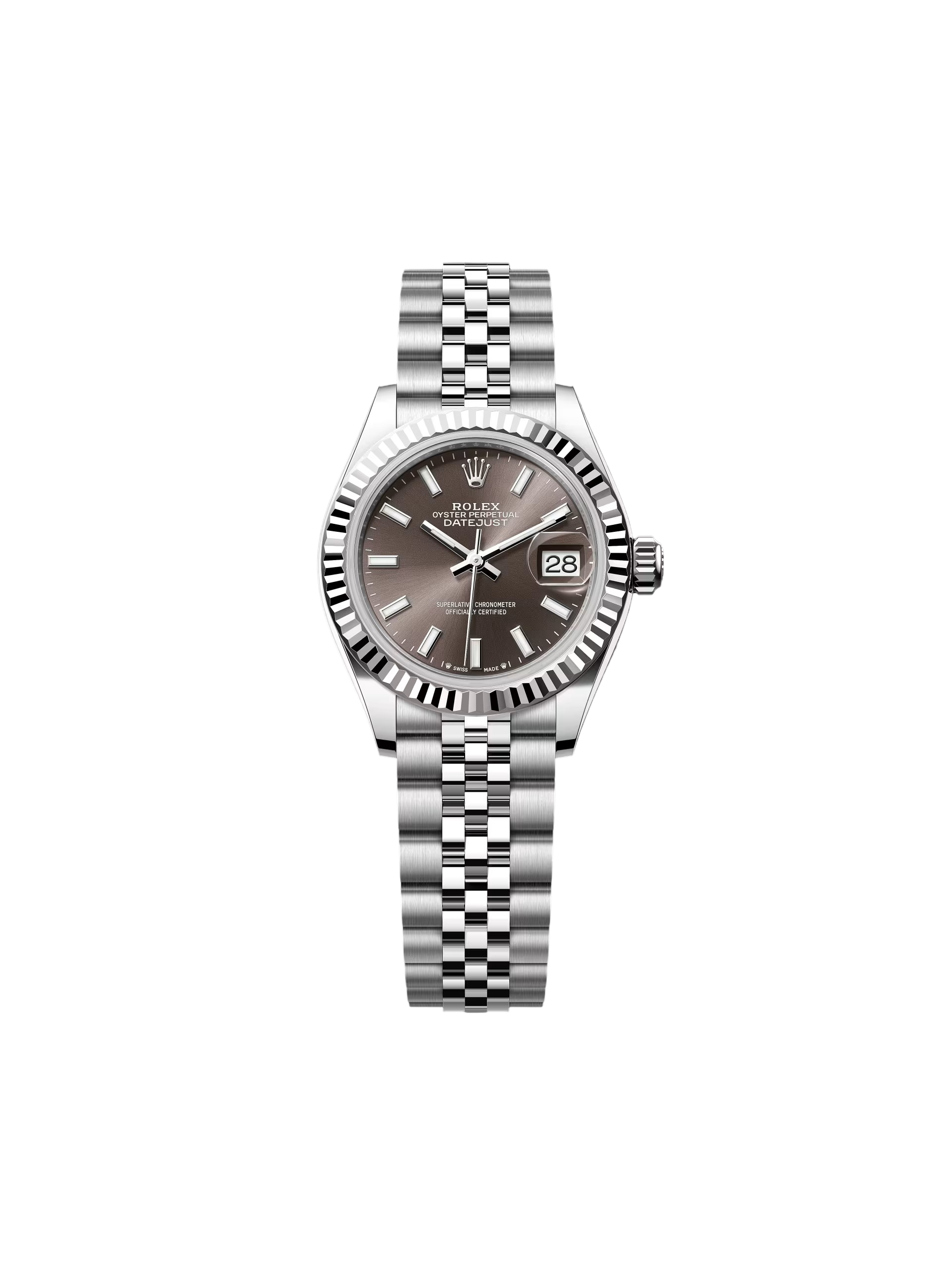 [2026 Mirror Grade]RLX Lady-Datejust 28mm 279174 Dark Grey Dial Oyster Bracelet