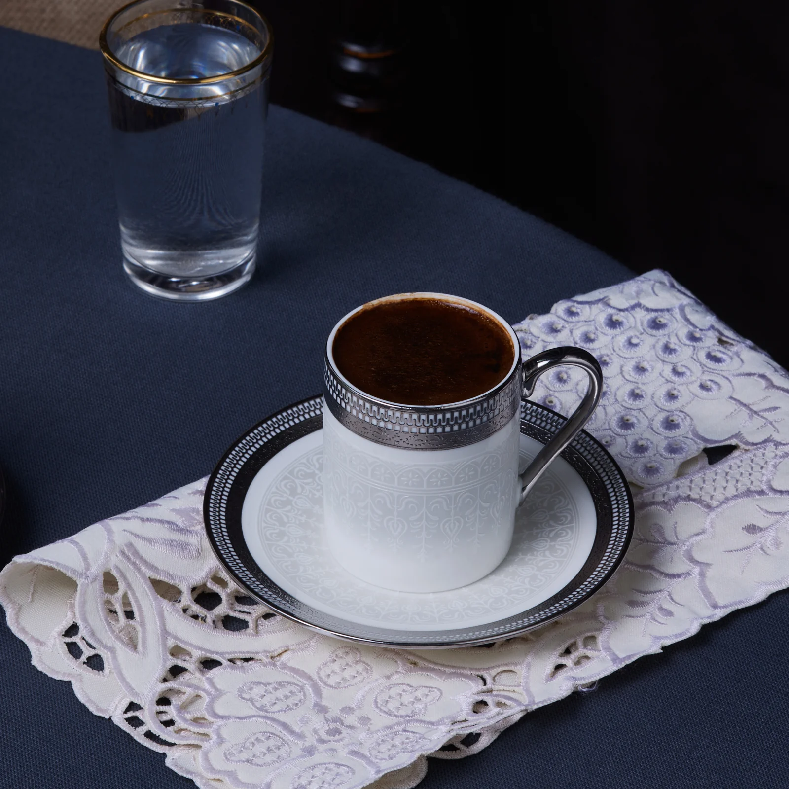 Ensemble de Tasses à Café Karaca Royal Bone Kate pour 6 Personnes, 90 ml
