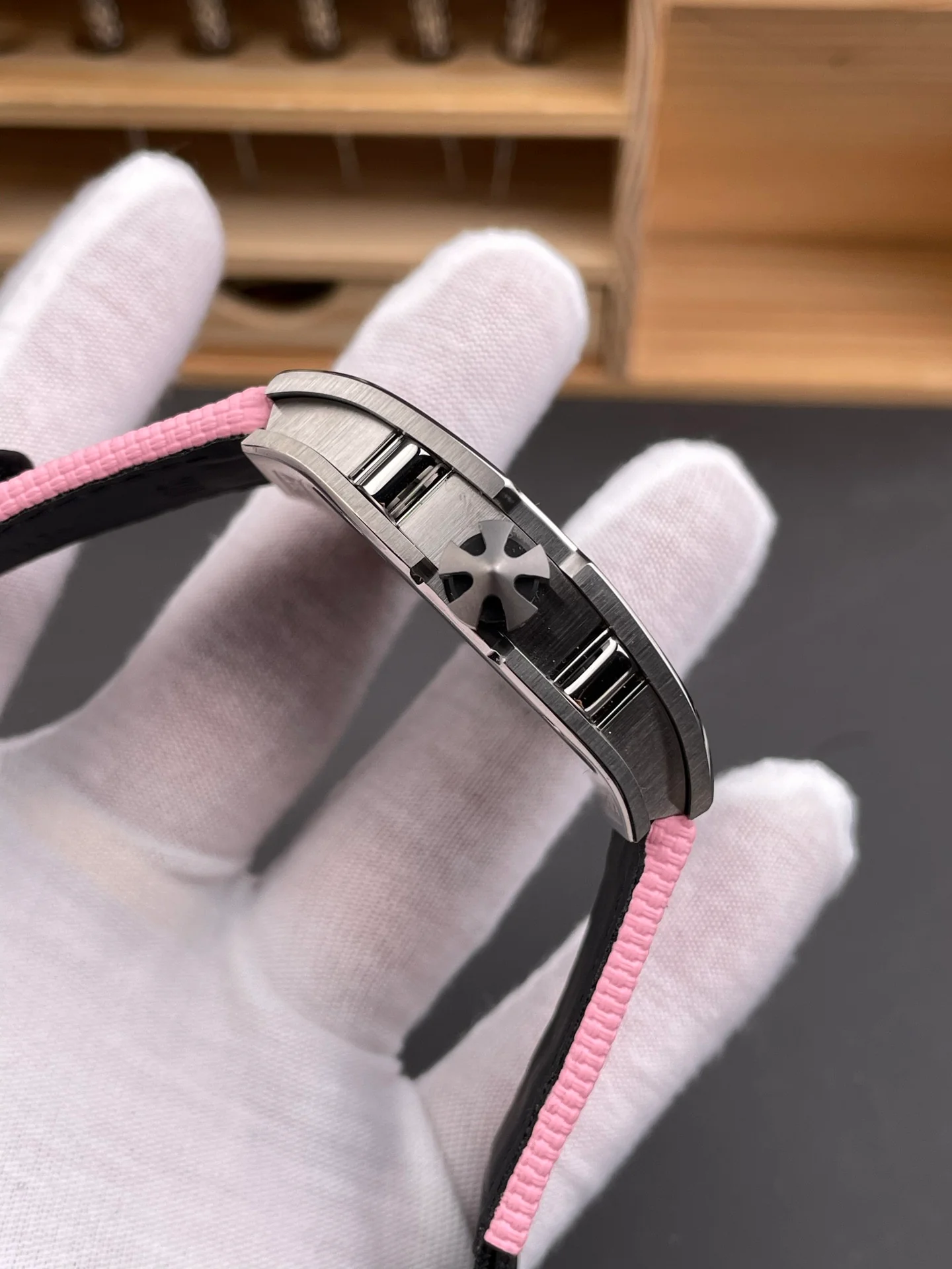 RM67-01 Titanium Case Ultra-Thin Baby Pink