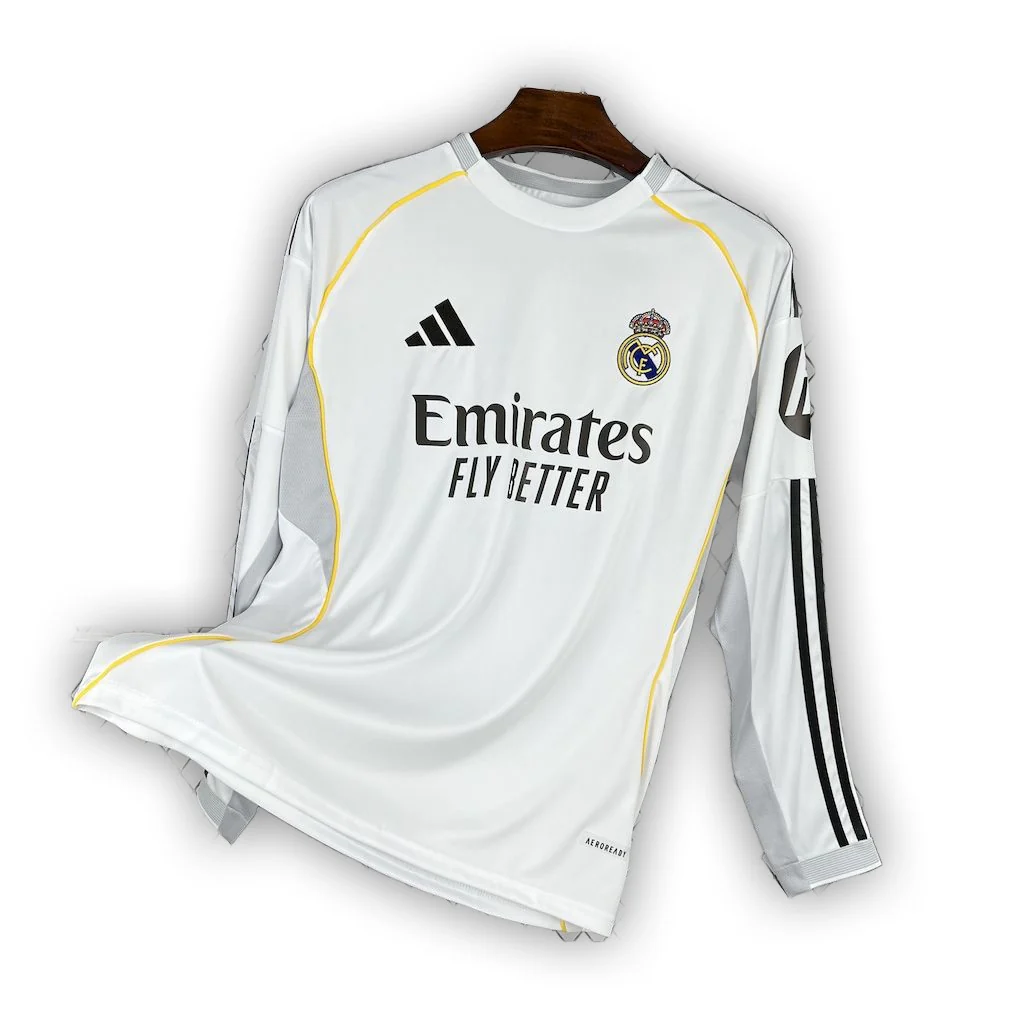 Real Madrid 2025/26 Home Long Sleeve