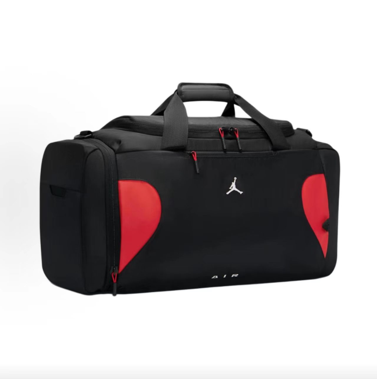 Jordan Air Black Red Color Block Duffle Bag