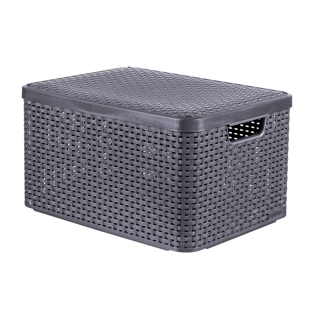 CURVER Koszyk RATTAN STYLE, Szary, L