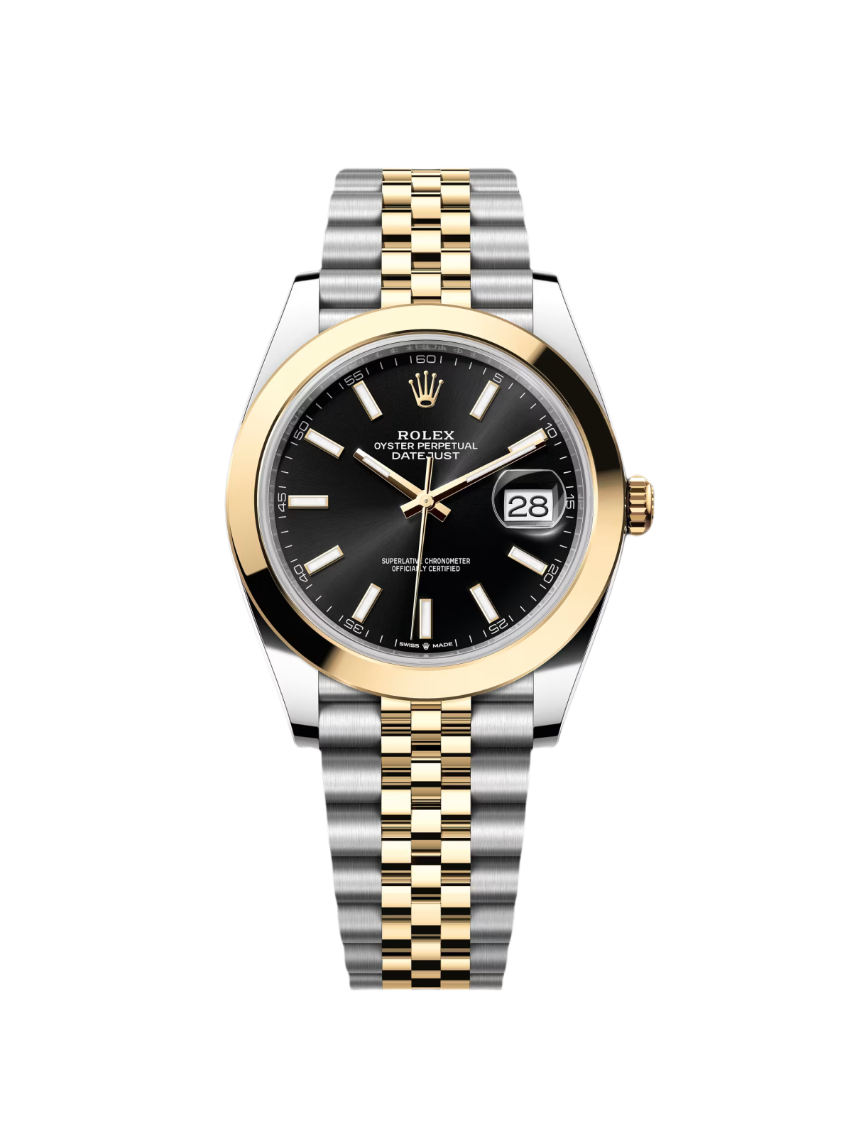 [2026 Mirror Grade]RLX Datejust 41mm 126303 Black Index Jubilee 41mm Steel and Yellow Gold Mens Watch