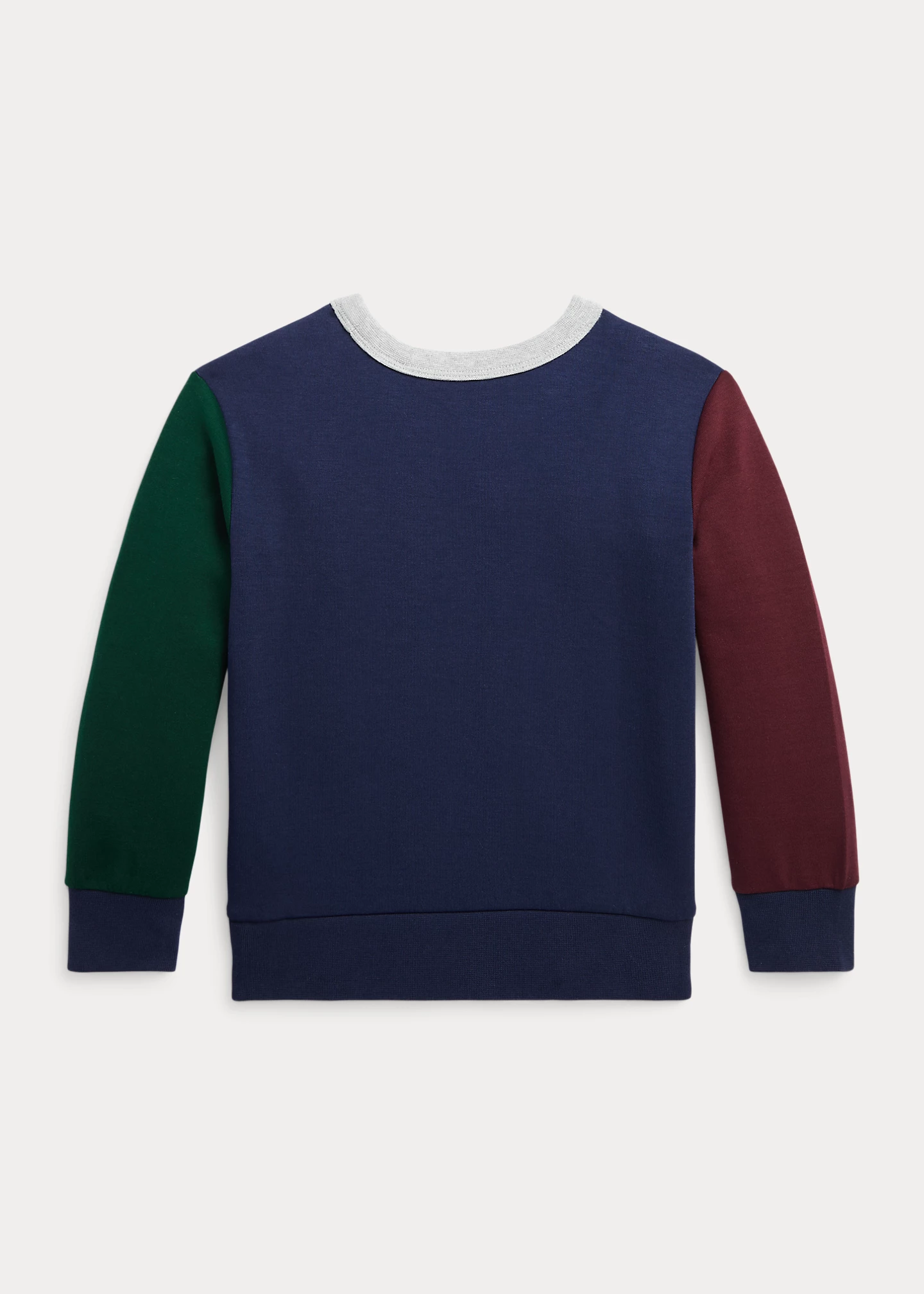 Color-Blocked Double-Knit Sweatshirt