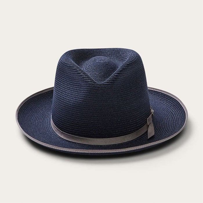 Men's Curled Bow Wide Brimmed Straw Hat
