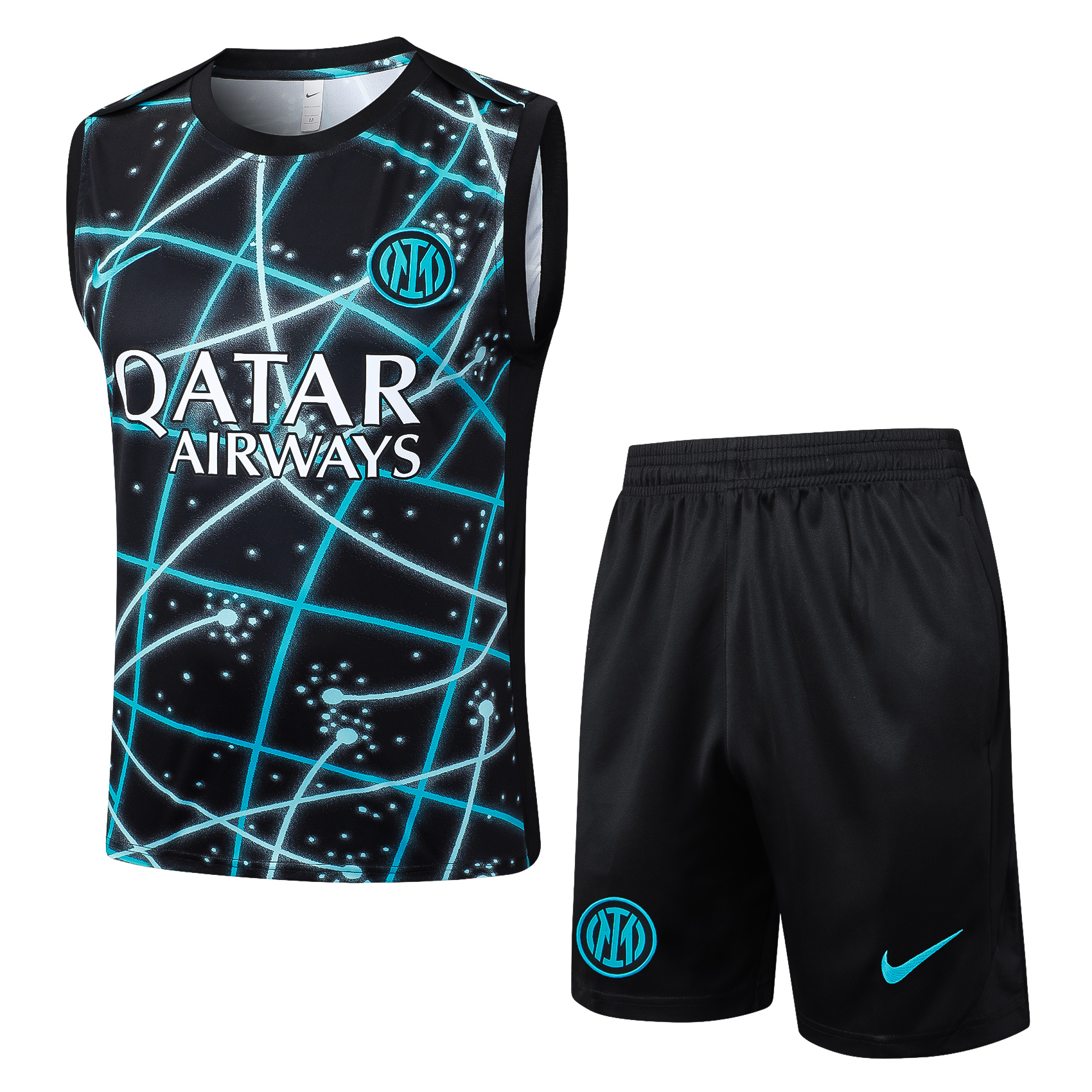 Inter Milan Sleeveless Training Kit Black&Green 2025/26