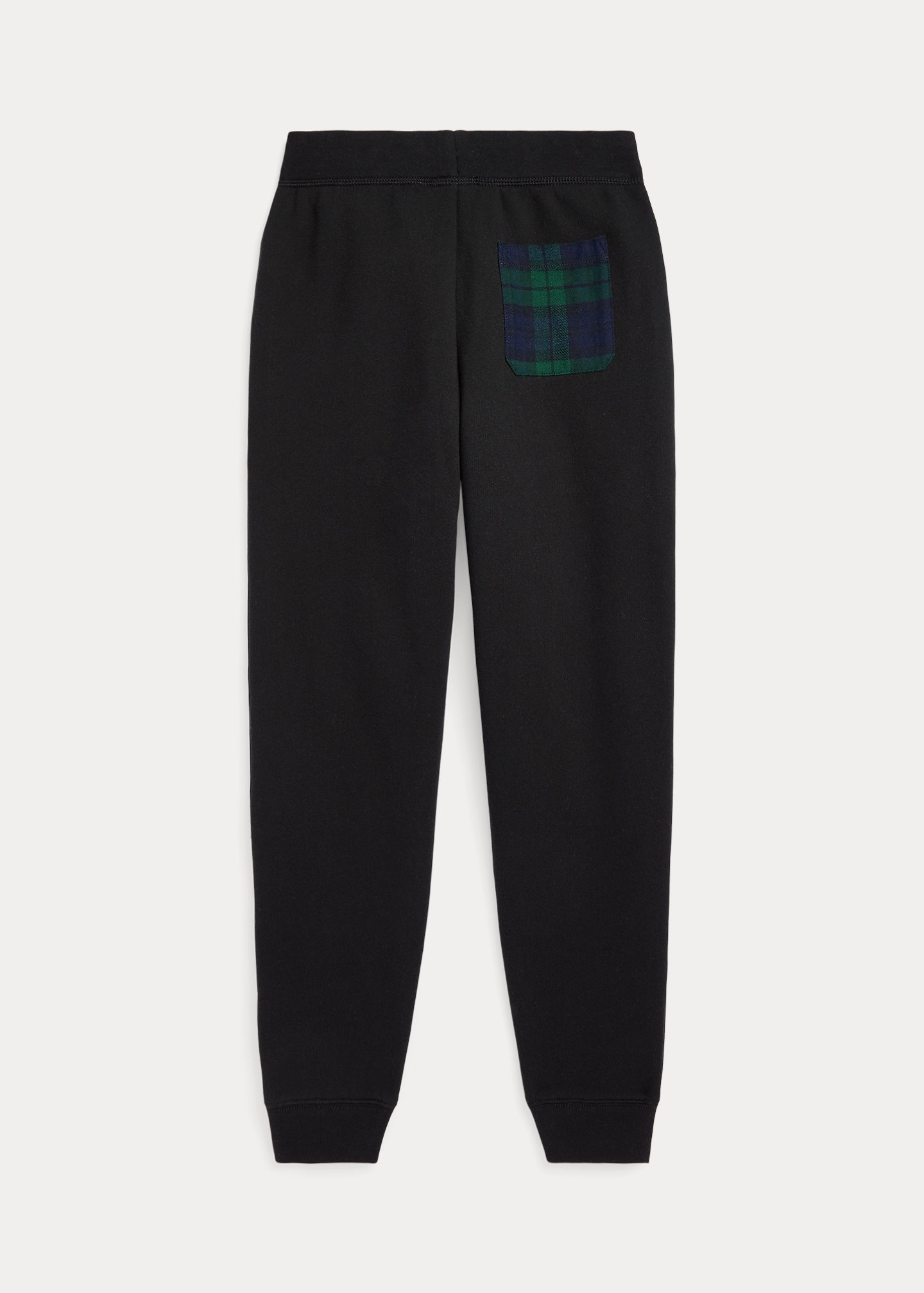 Plaid-Pocket Fleece Jogger Pant