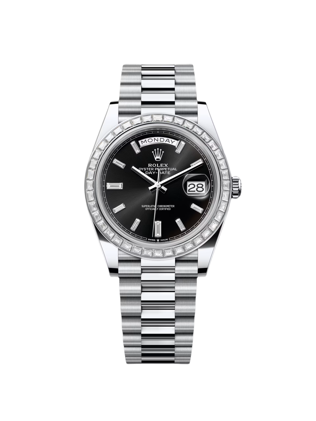 [2026 Mirror Grade]RLX Day-Date 40mm 228396TBR-0012 Black Diamond Dial