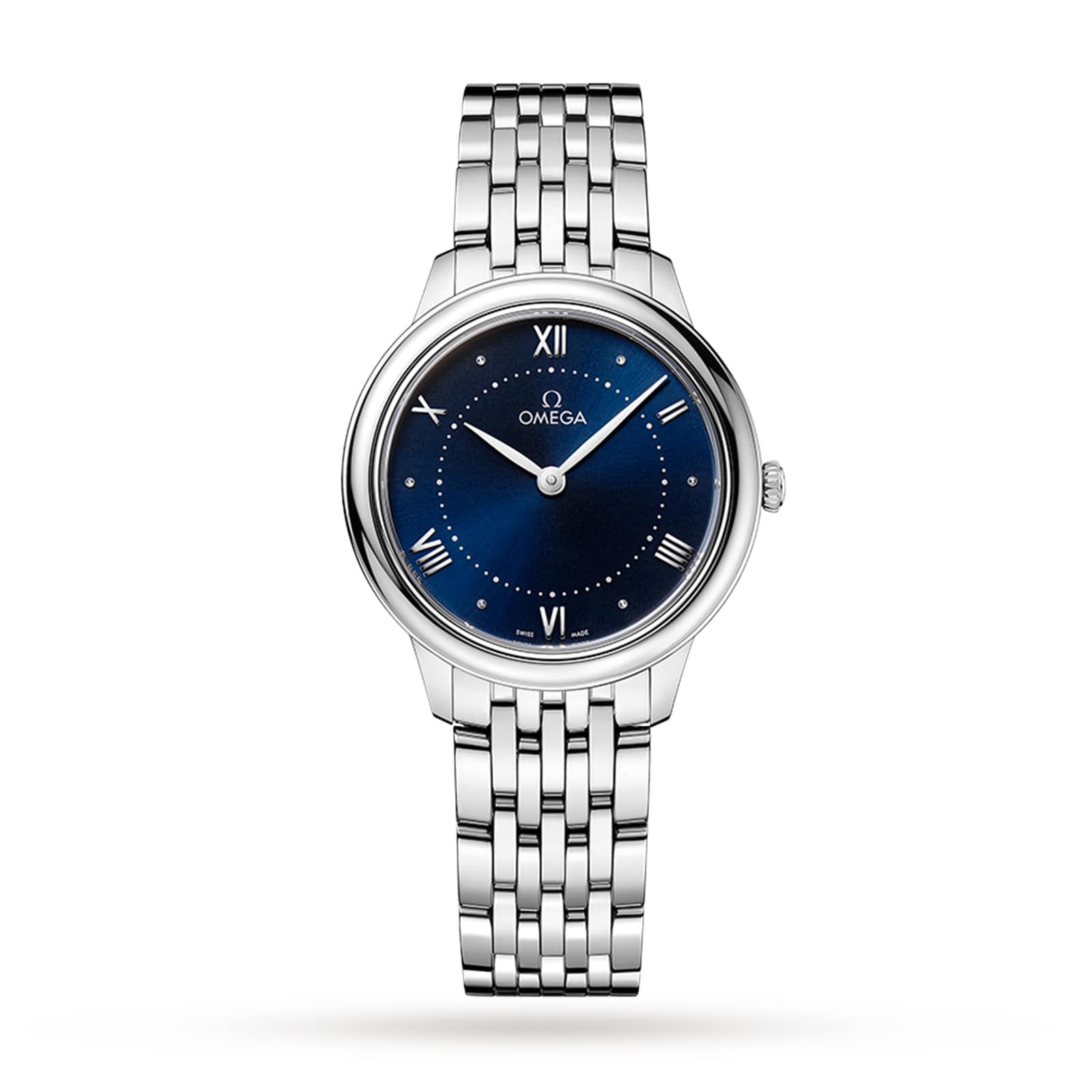 [2026 Mirror Grade]Omega De Ville Prestige Quartz 30mm Ladies Watch Blue-P17332063