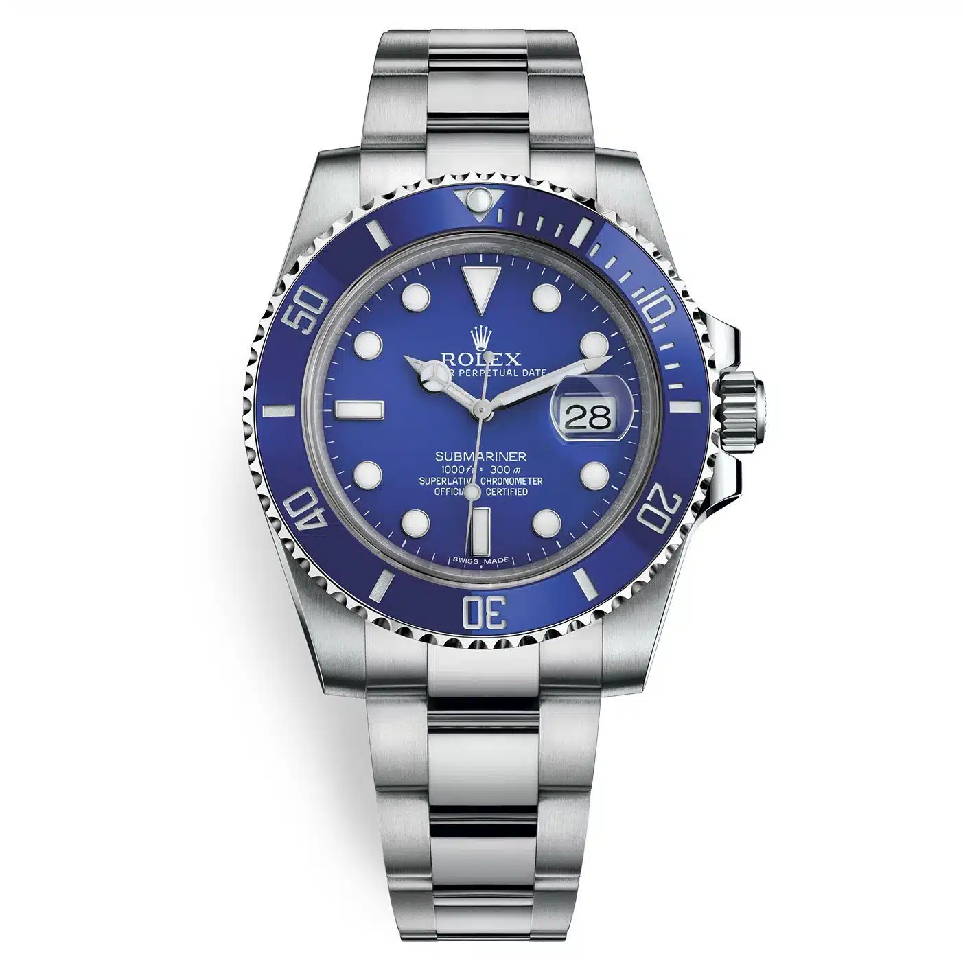 [2026 Mirror Grade]Rolex Submariner Date Smurf 18ct  41mm White Gold / Blue R116619LB
