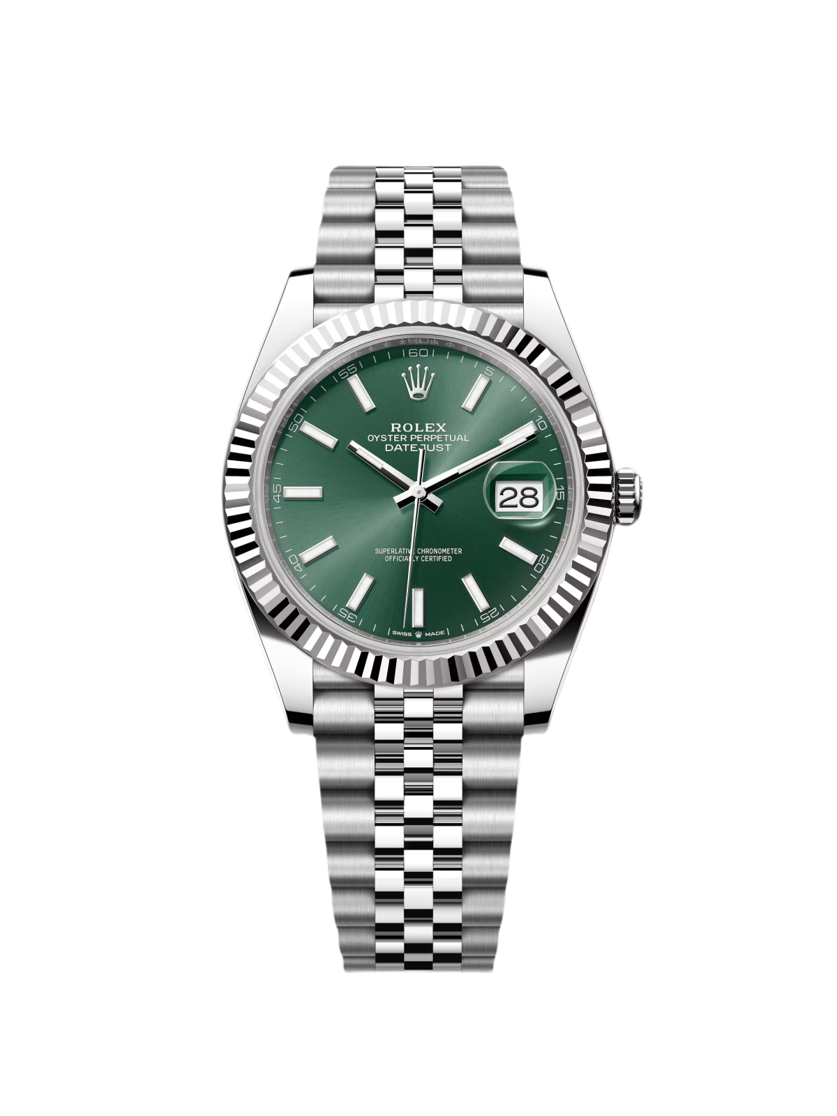 [2026 Mirror Grade]RLX  Datejust 41mm Mint Green Dial Jubilee Bracelet Watch - 126334