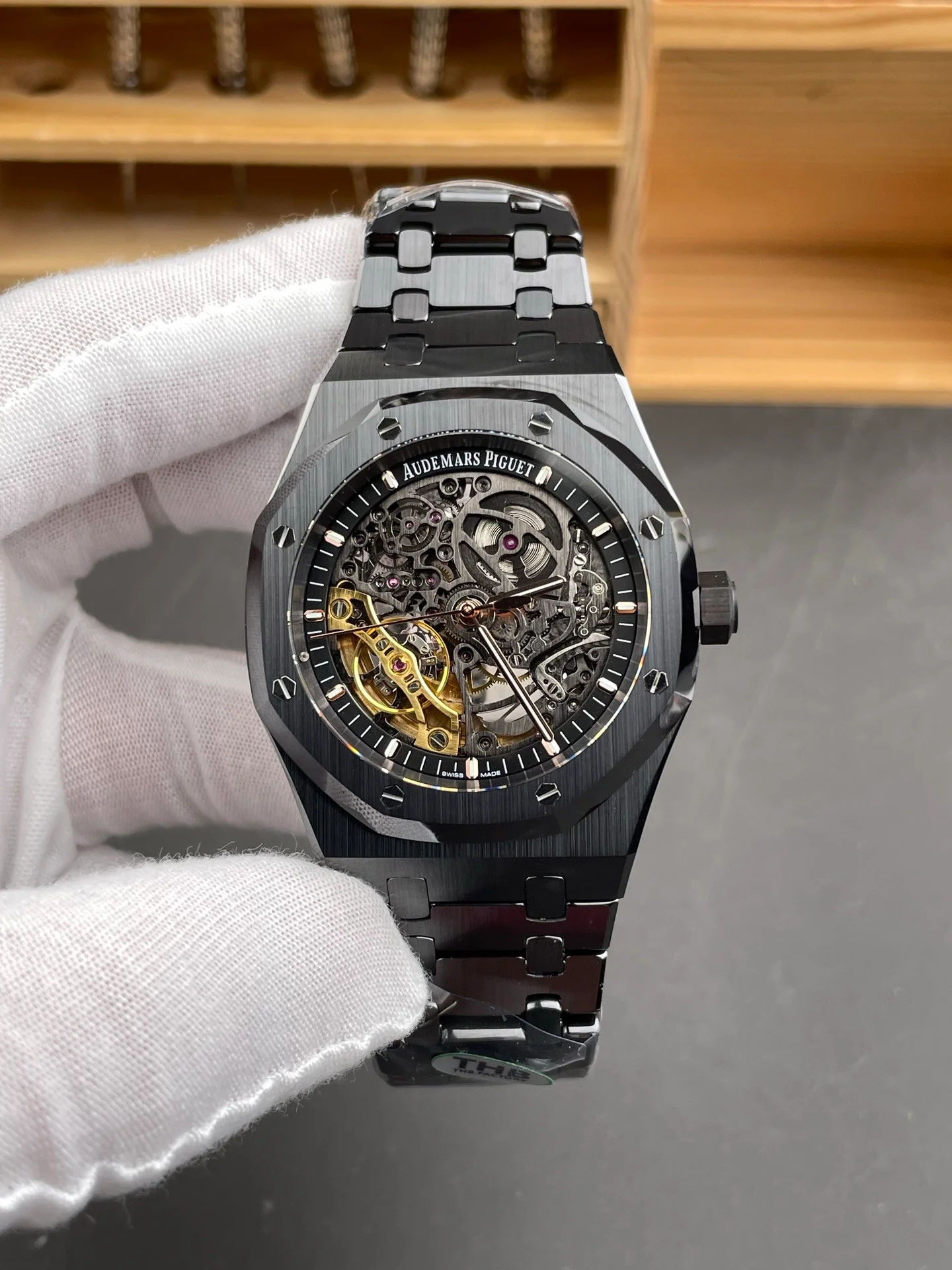 Royal Oak 15416 Black Ceramic Skeleton