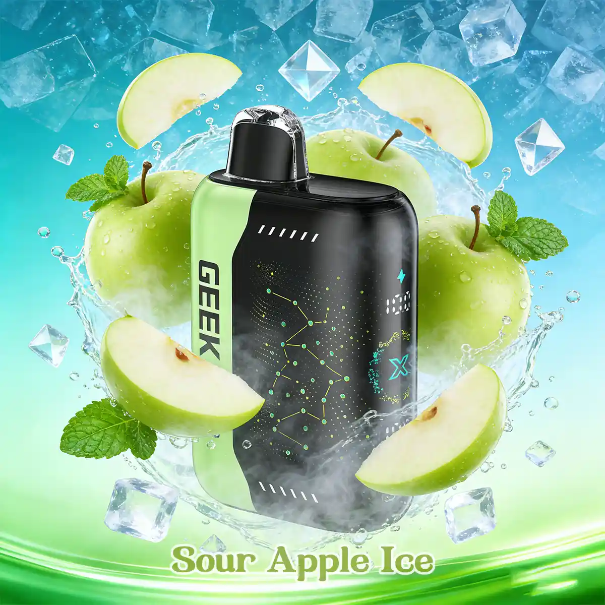 GEEK BAR PULSE X 25000 PUFFS - Sour Apple lce