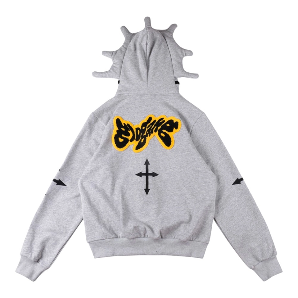 Glo Gang “The Glory” Spiked Mask Full Zip Hoodie
