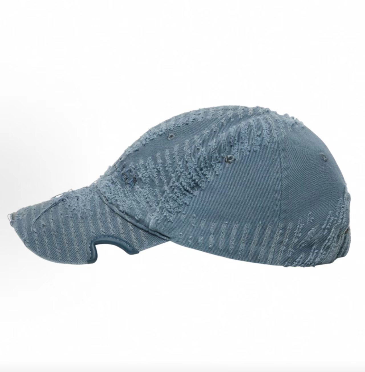 Balenciaga Heavy Distressed Washed Cotton Baseball Cap